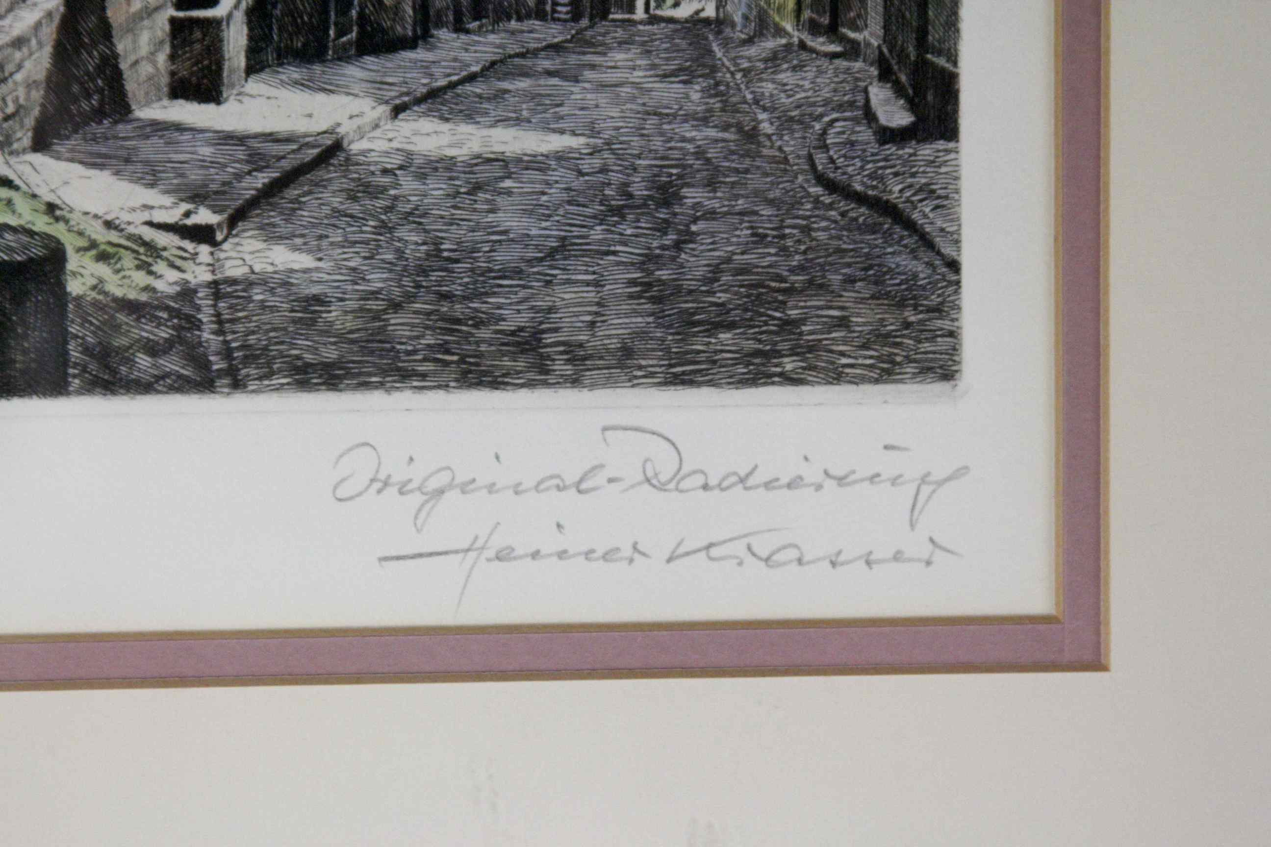 Original Pen and Ink Drawing Depicts Rothenberg, Germany