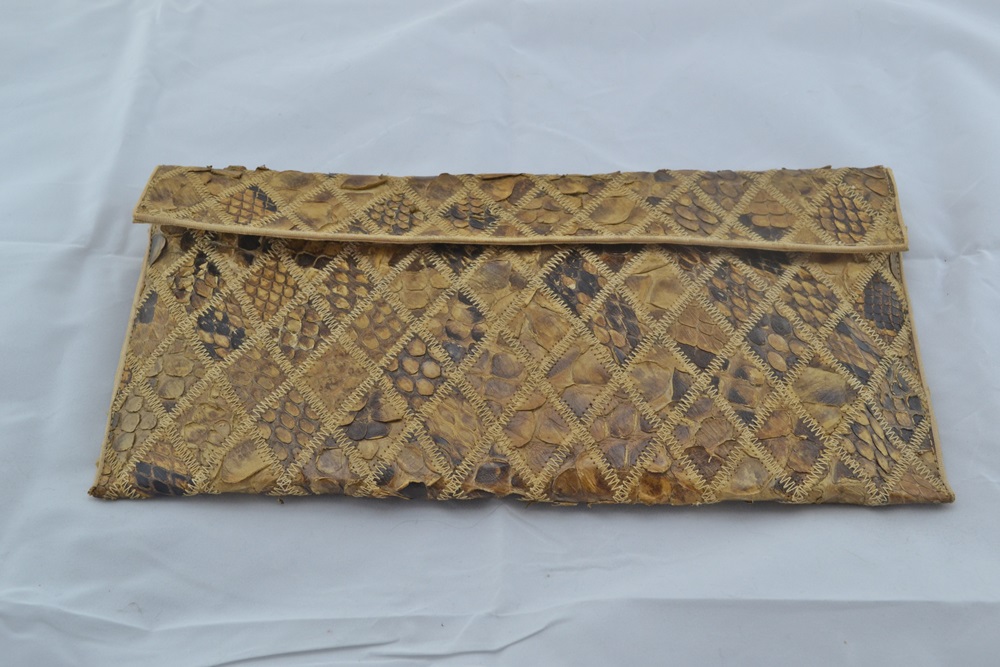 Vintage Snakeskin Clutch