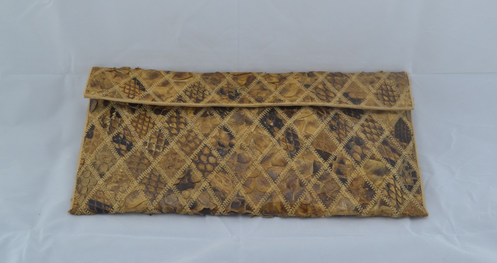 Vintage Snakeskin Clutch