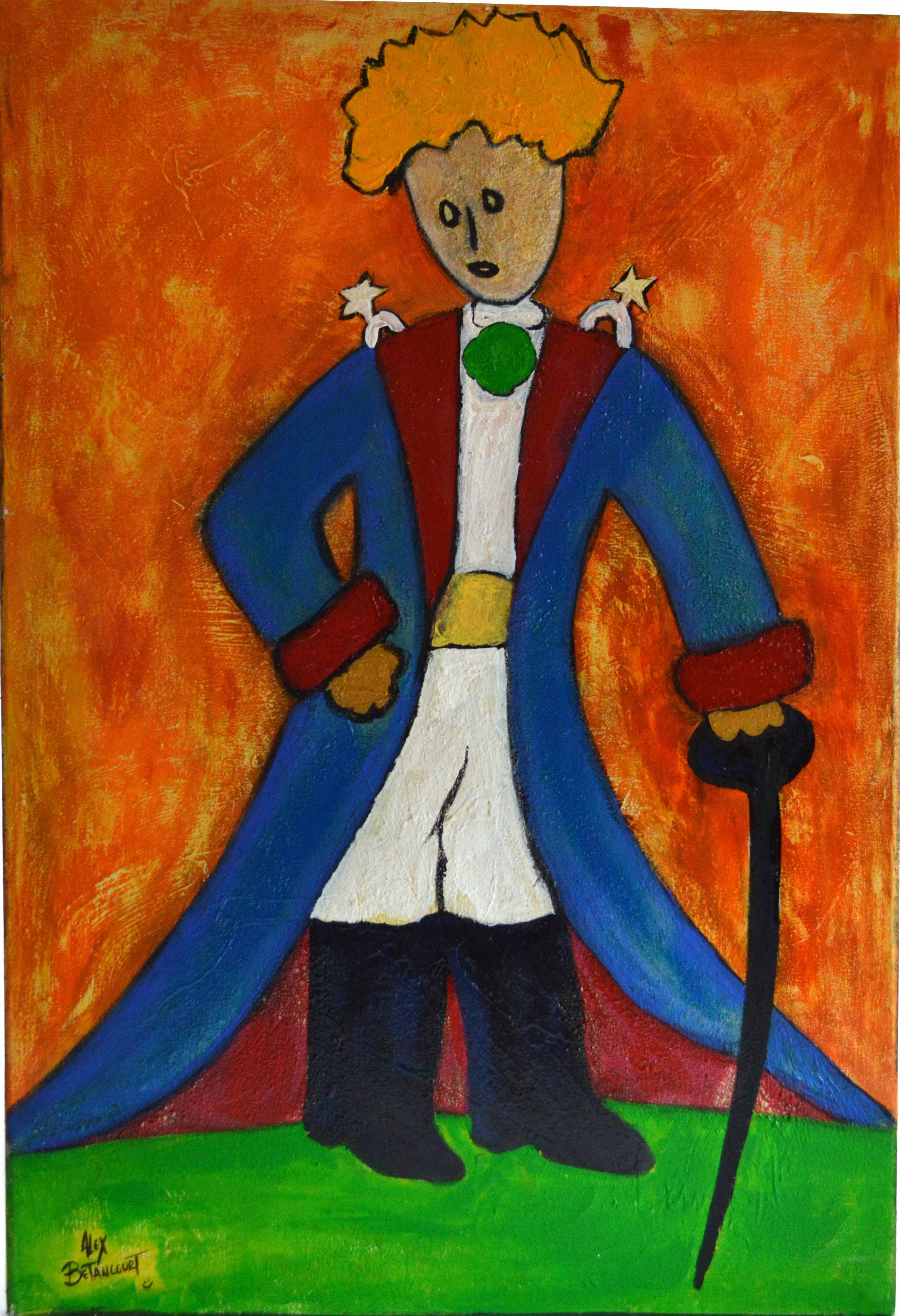 Oil on Canvas Painting of Le Petit Prince by Alex Betancourt