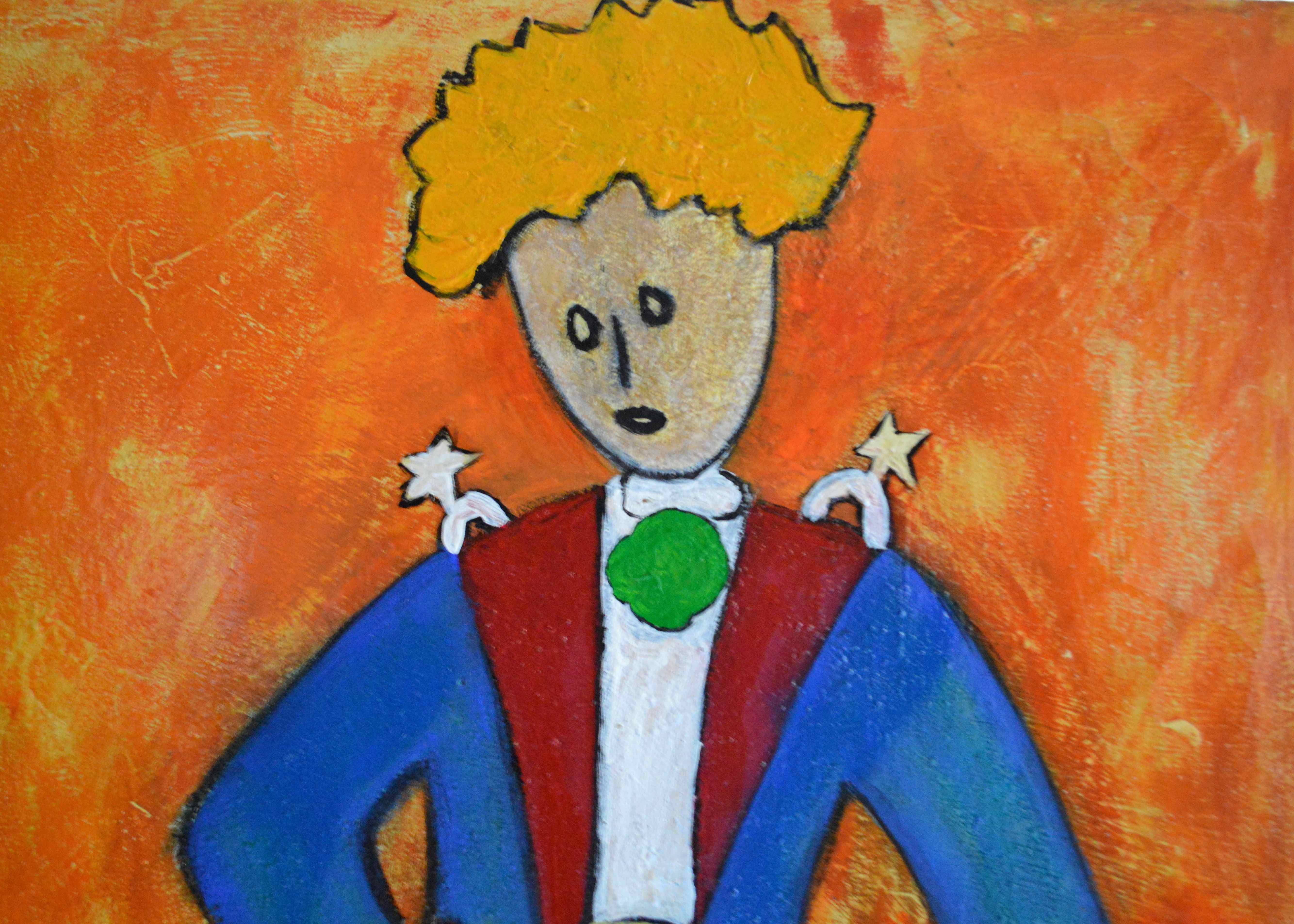 Oil on Canvas Painting of Le Petit Prince by Alex Betancourt