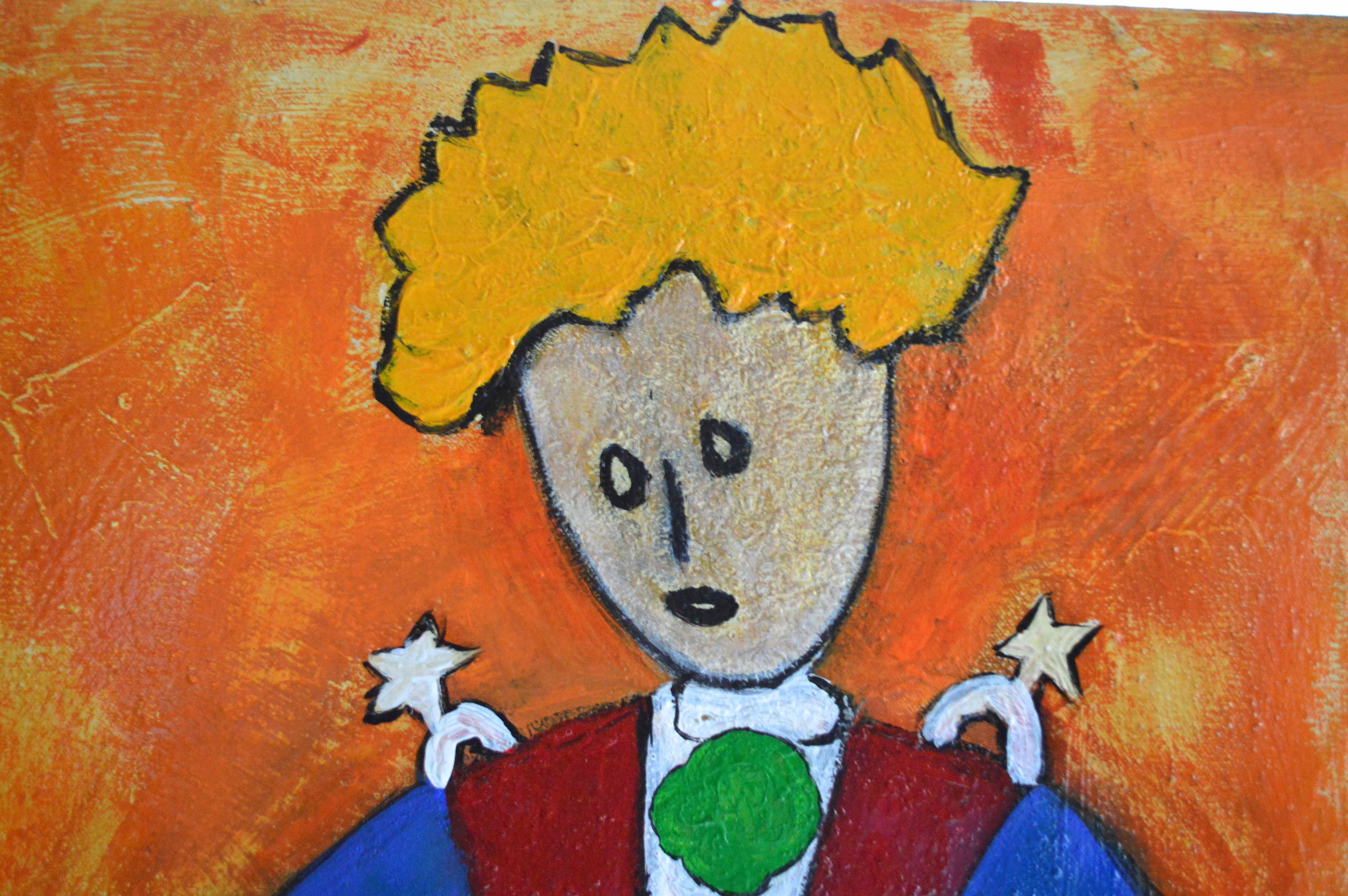 Oil on Canvas Painting of Le Petit Prince by Alex Betancourt