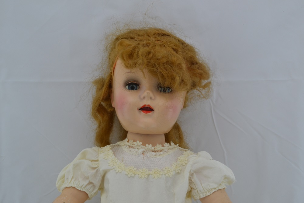 Vintage Hard Plastic Doll 
