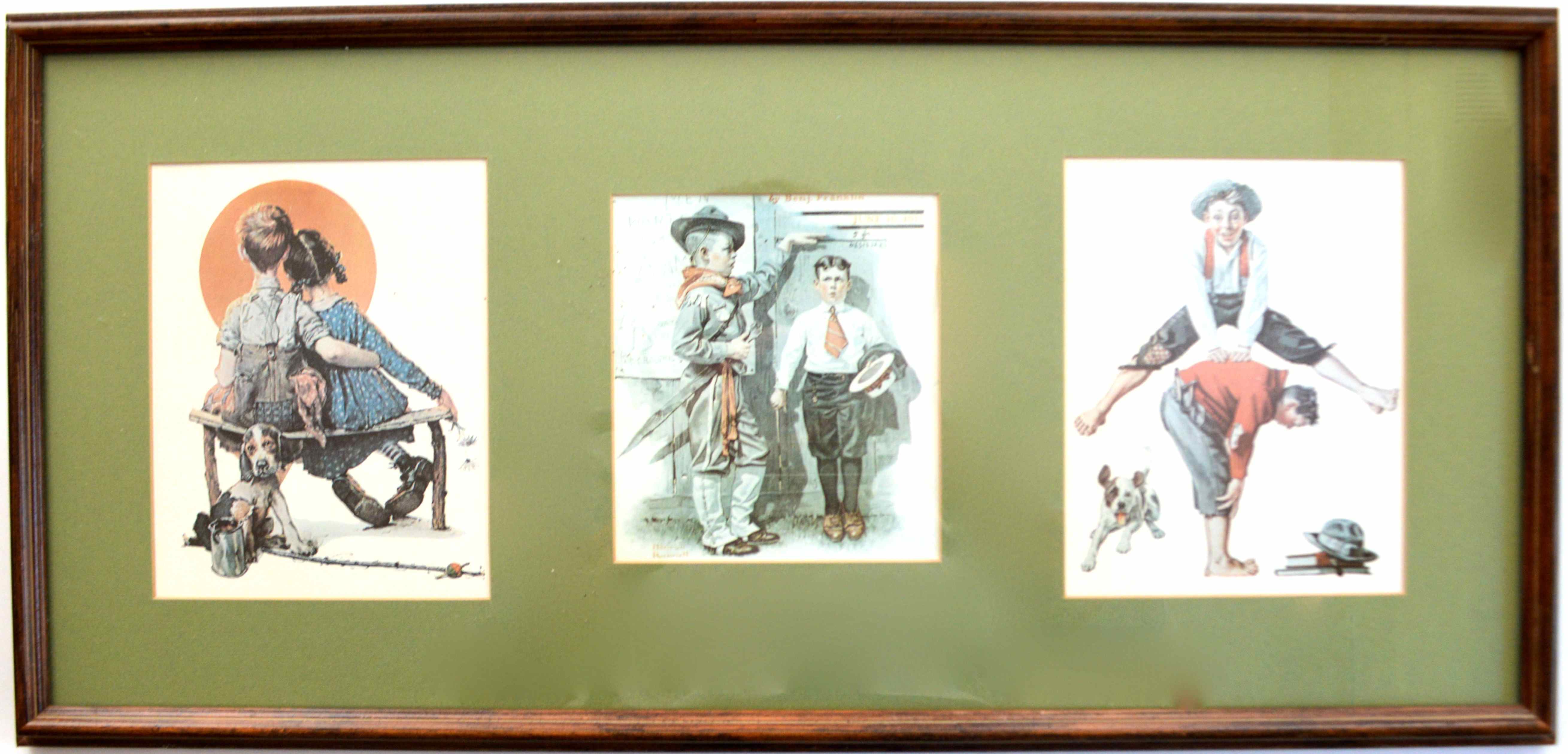 Pair of Framed Norman Rockwell Prints