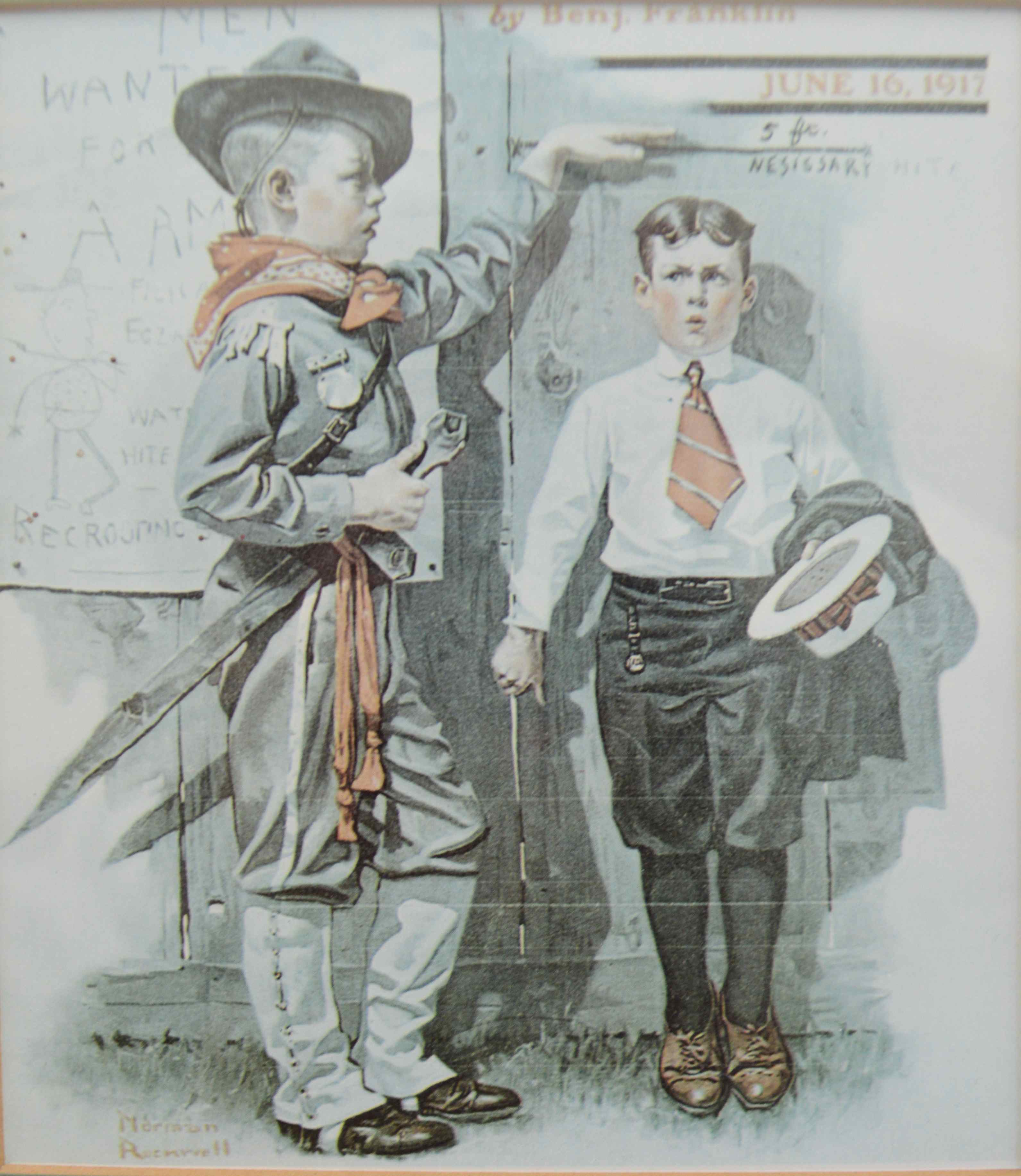 Pair of Framed Norman Rockwell Prints