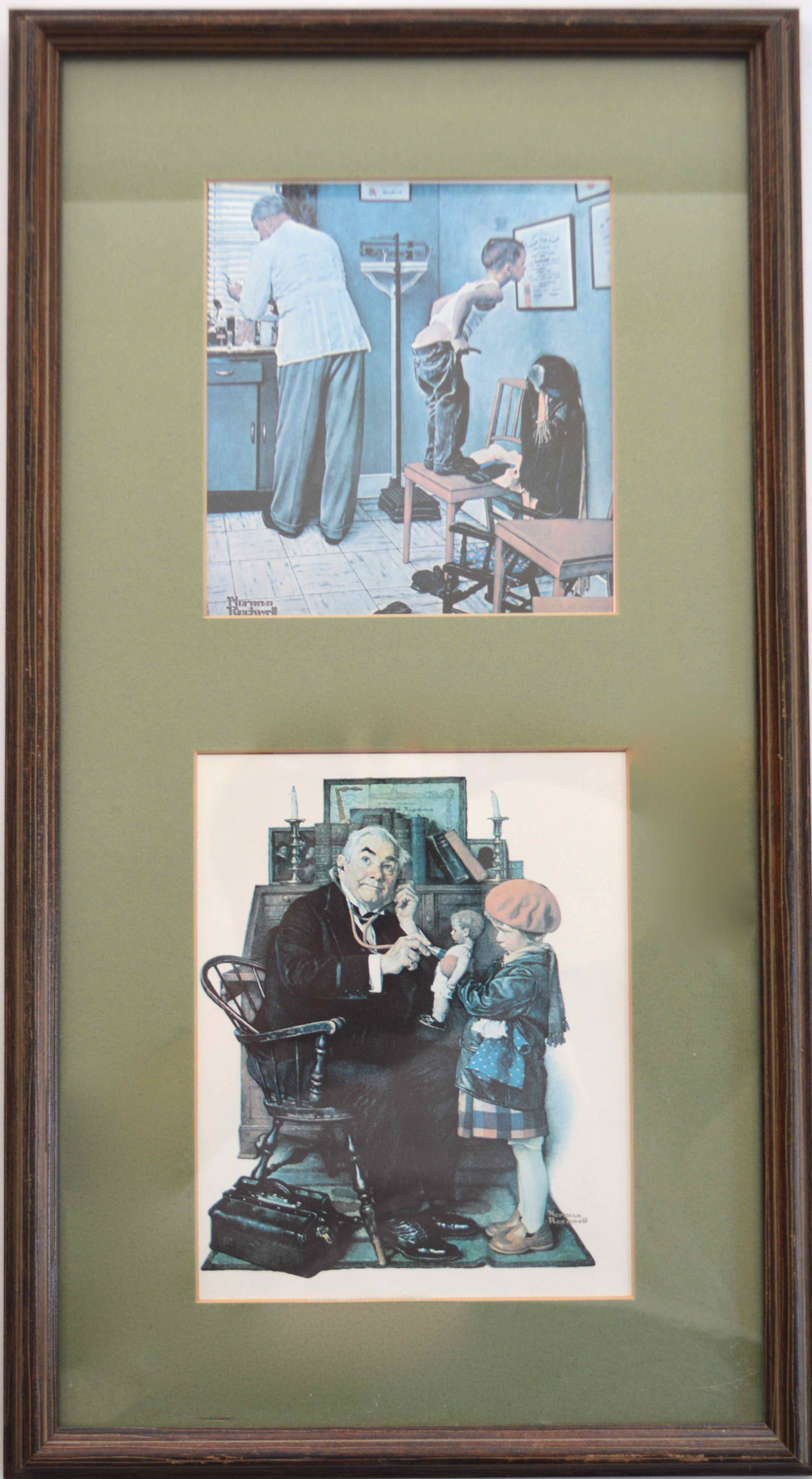 Pair of Framed Norman Rockwell Prints