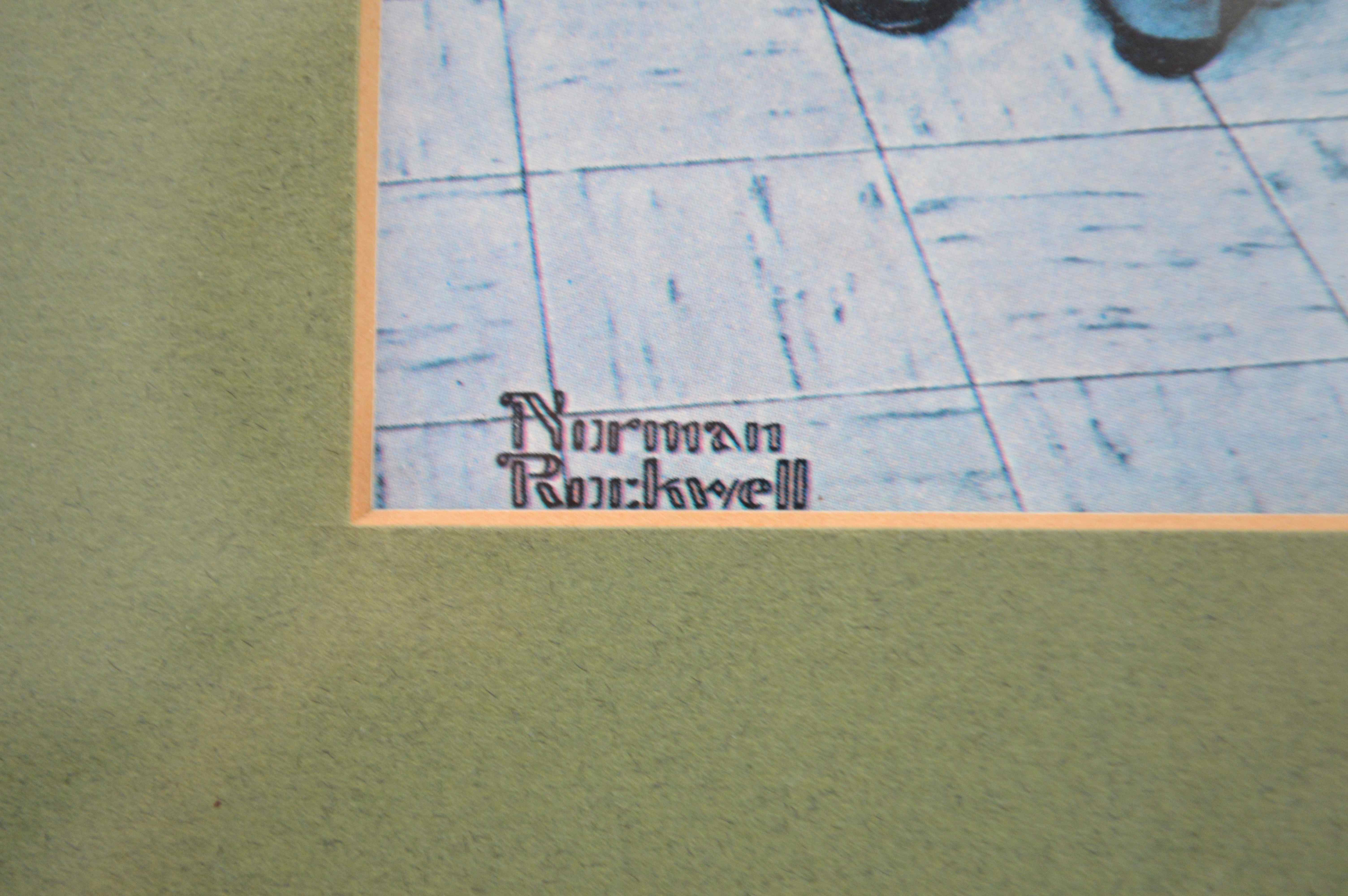 Pair of Framed Norman Rockwell Prints