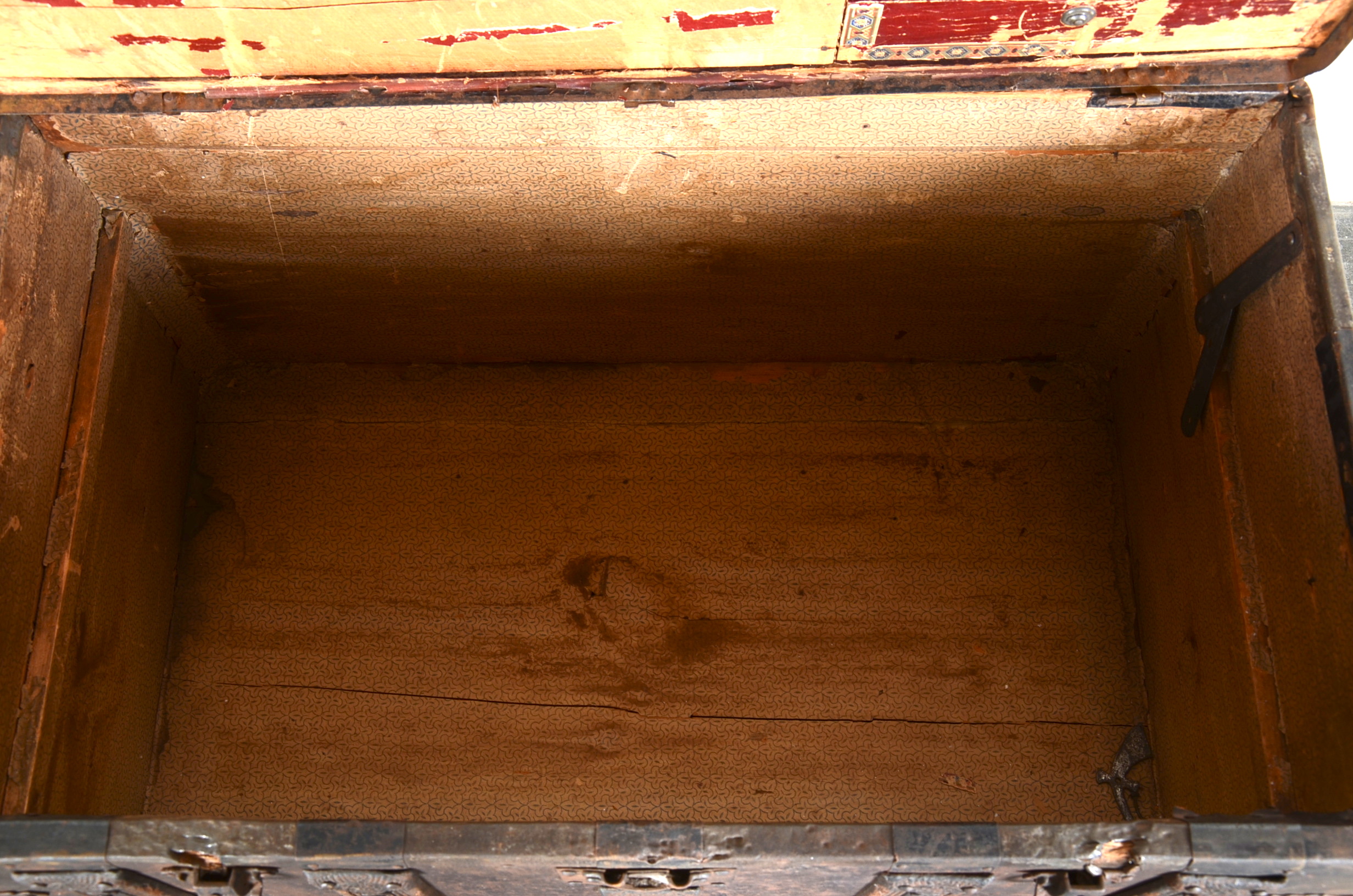 Antique Camel Back Steamer Trunk