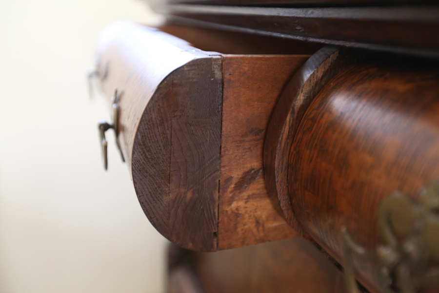 Antique Tigerwood Sideboard Buffet