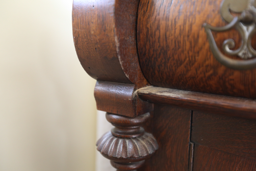 Antique Tigerwood Sideboard Buffet