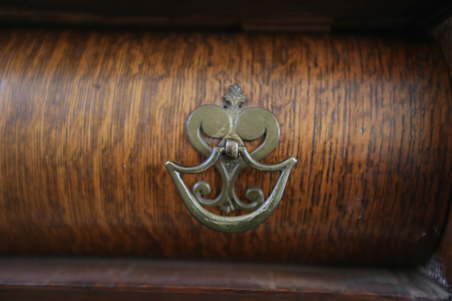 Antique Tigerwood Sideboard Buffet