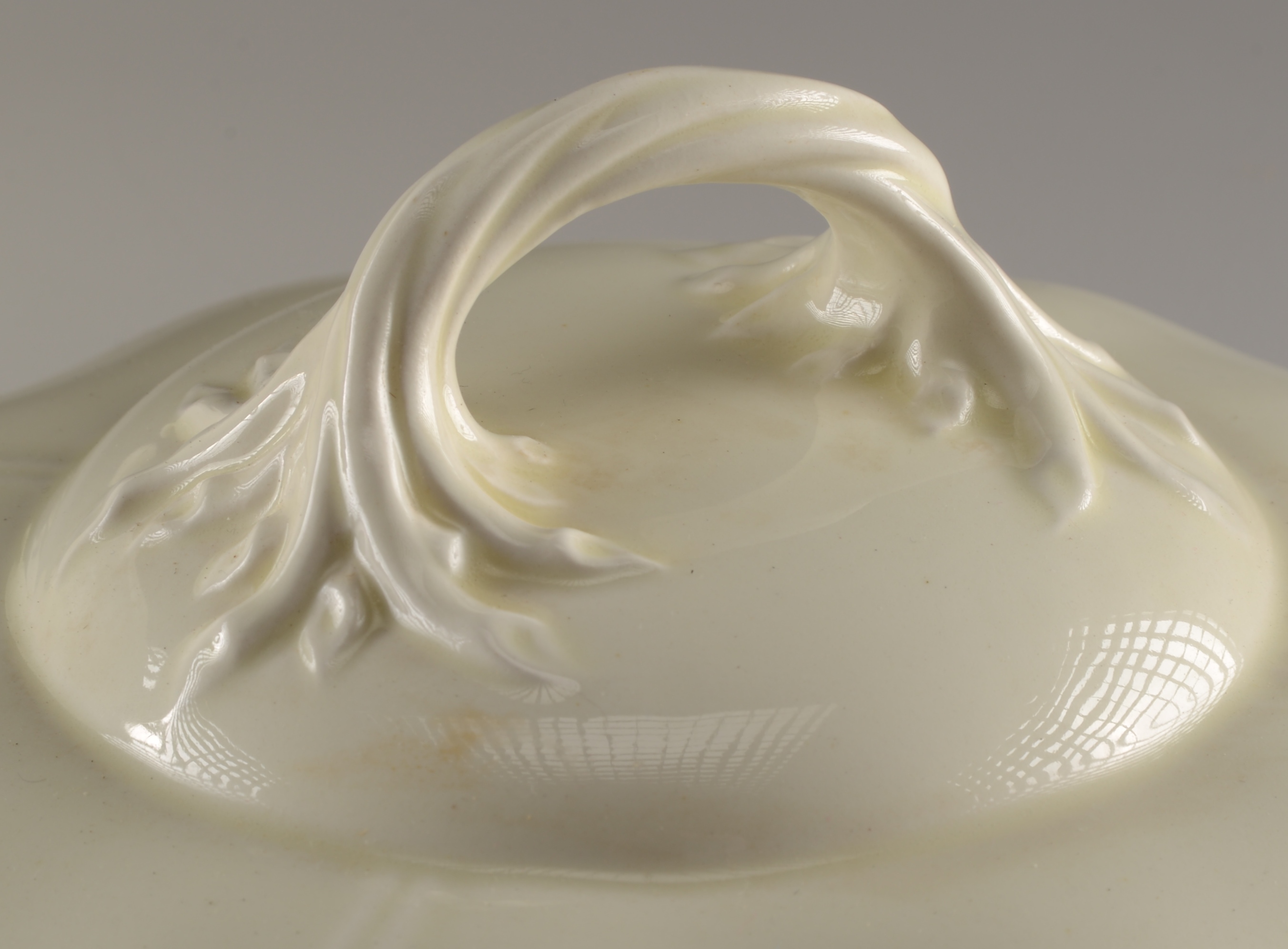 Two Covered Wedgwood and Crooksville Bowls