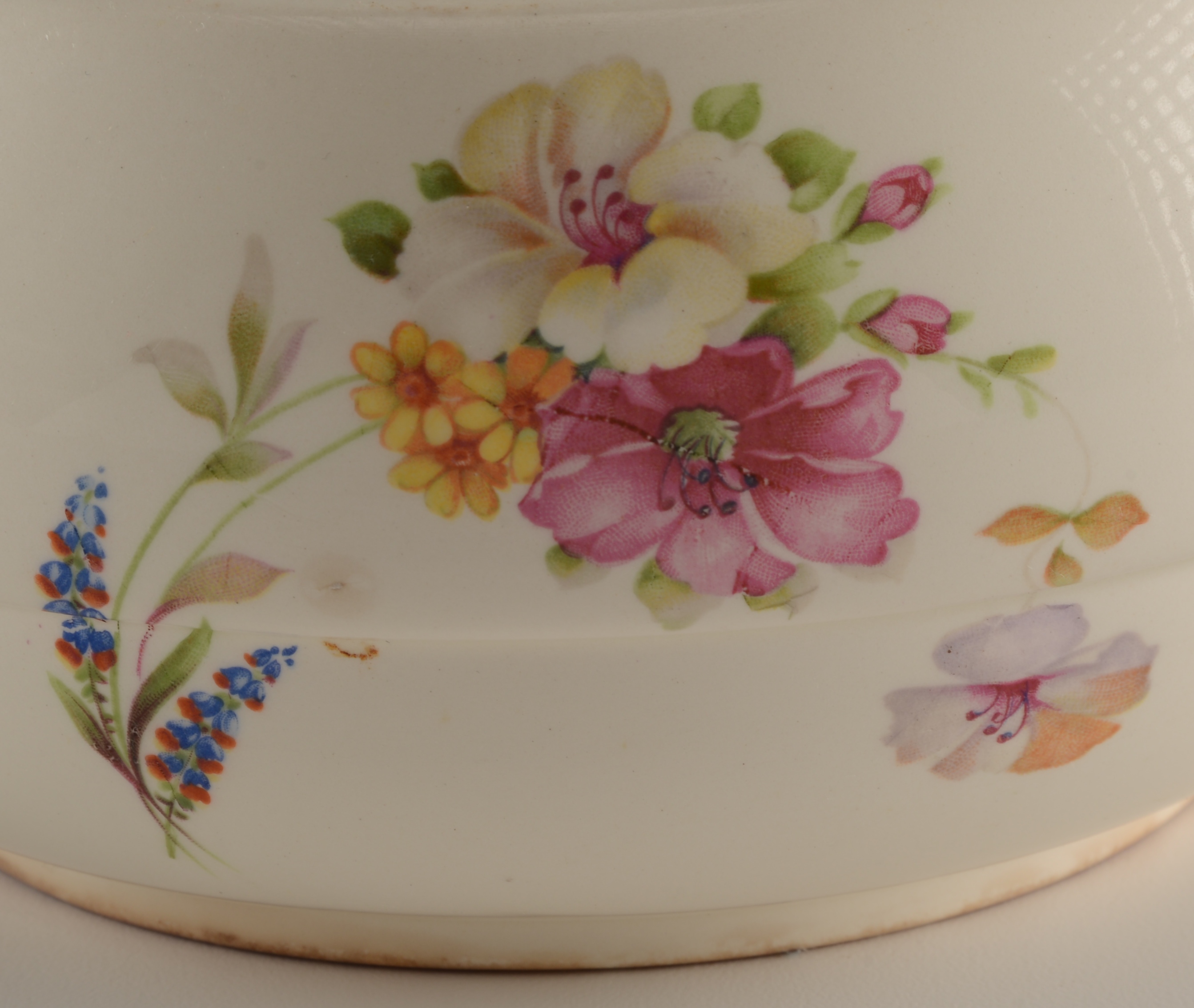 Two Covered Wedgwood and Crooksville Bowls