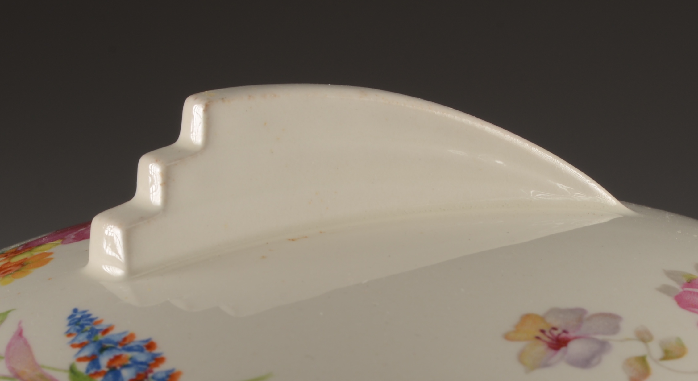 Two Covered Wedgwood and Crooksville Bowls