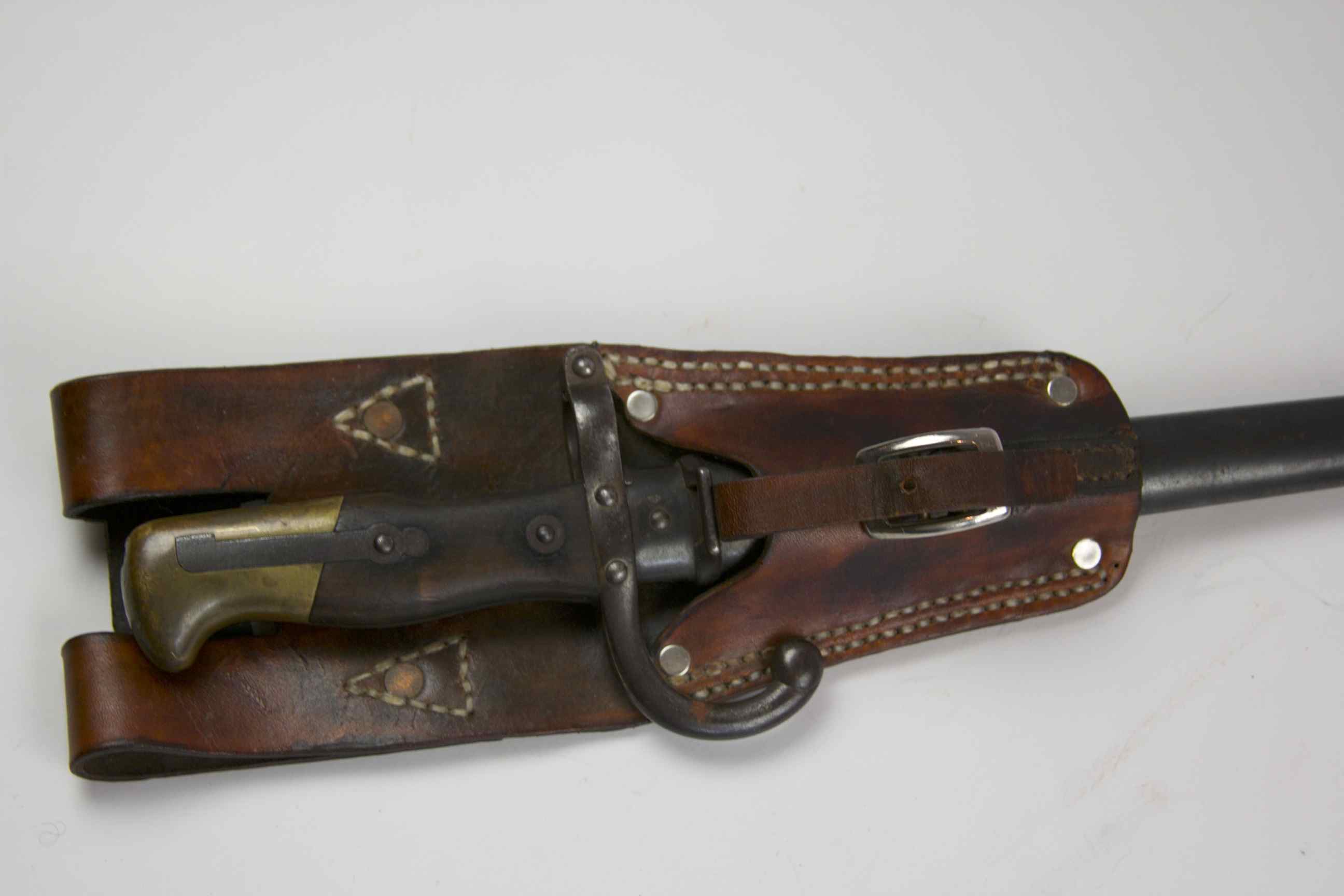 1880s French Infantry Bayonet with Scabbard