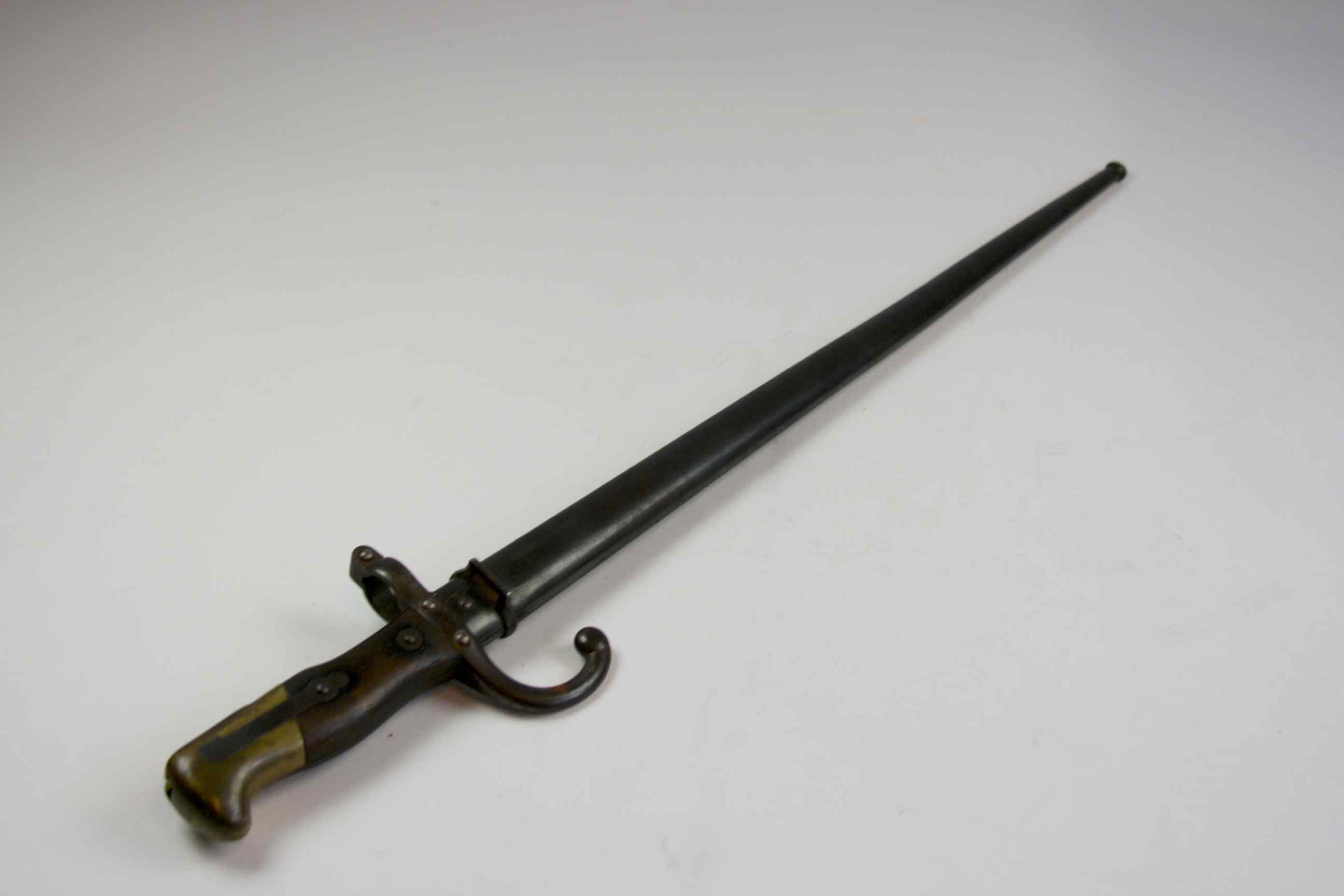 1880s French Infantry Bayonet with Scabbard