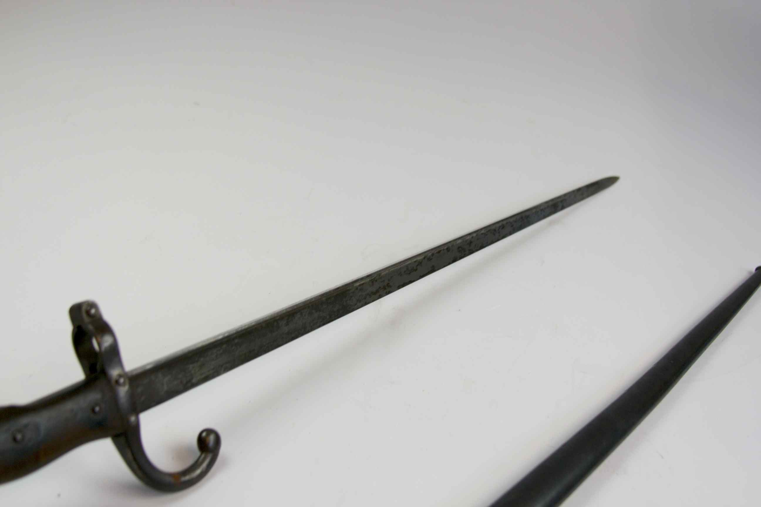 1880s French Infantry Bayonet with Scabbard