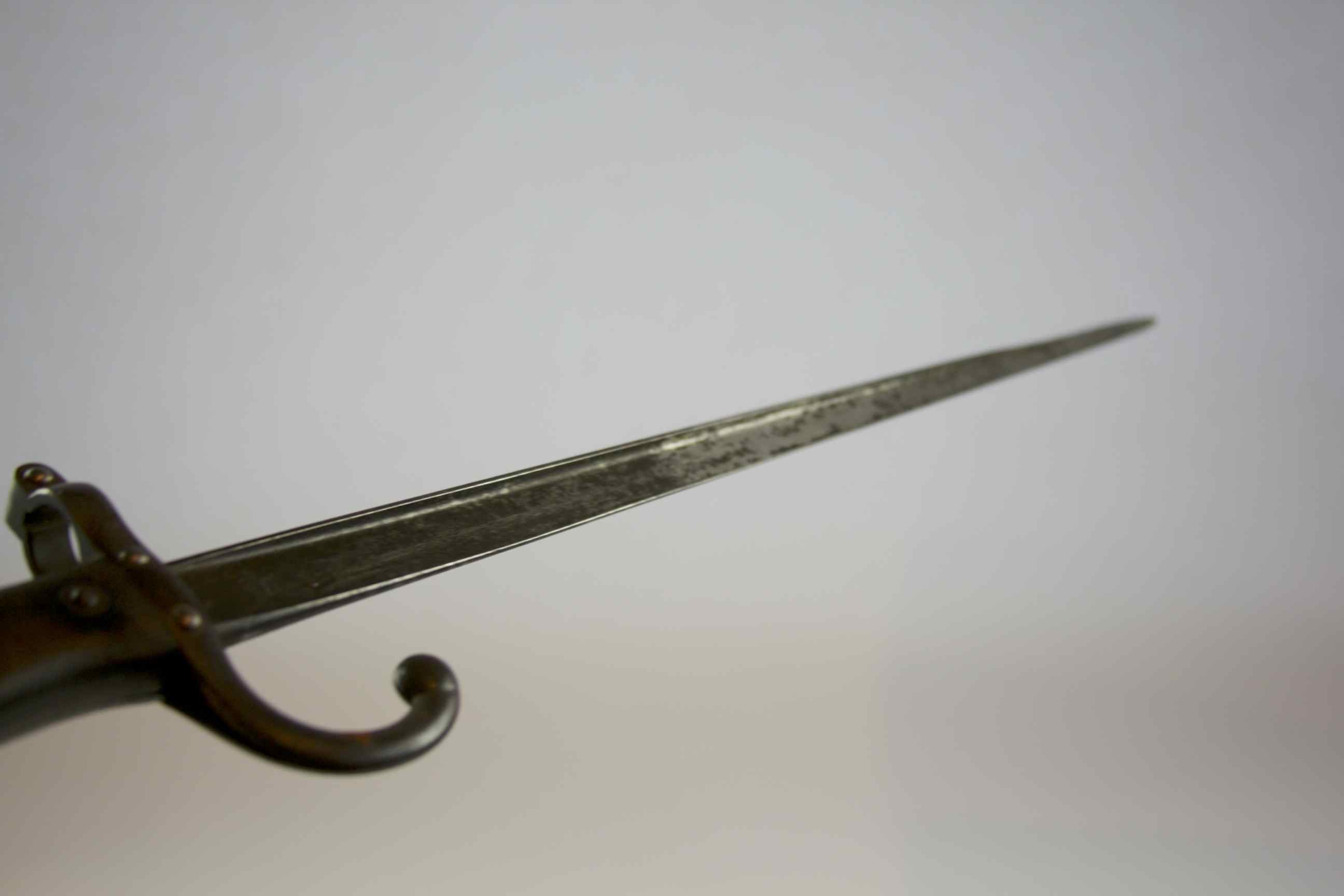 1880s French Infantry Bayonet with Scabbard