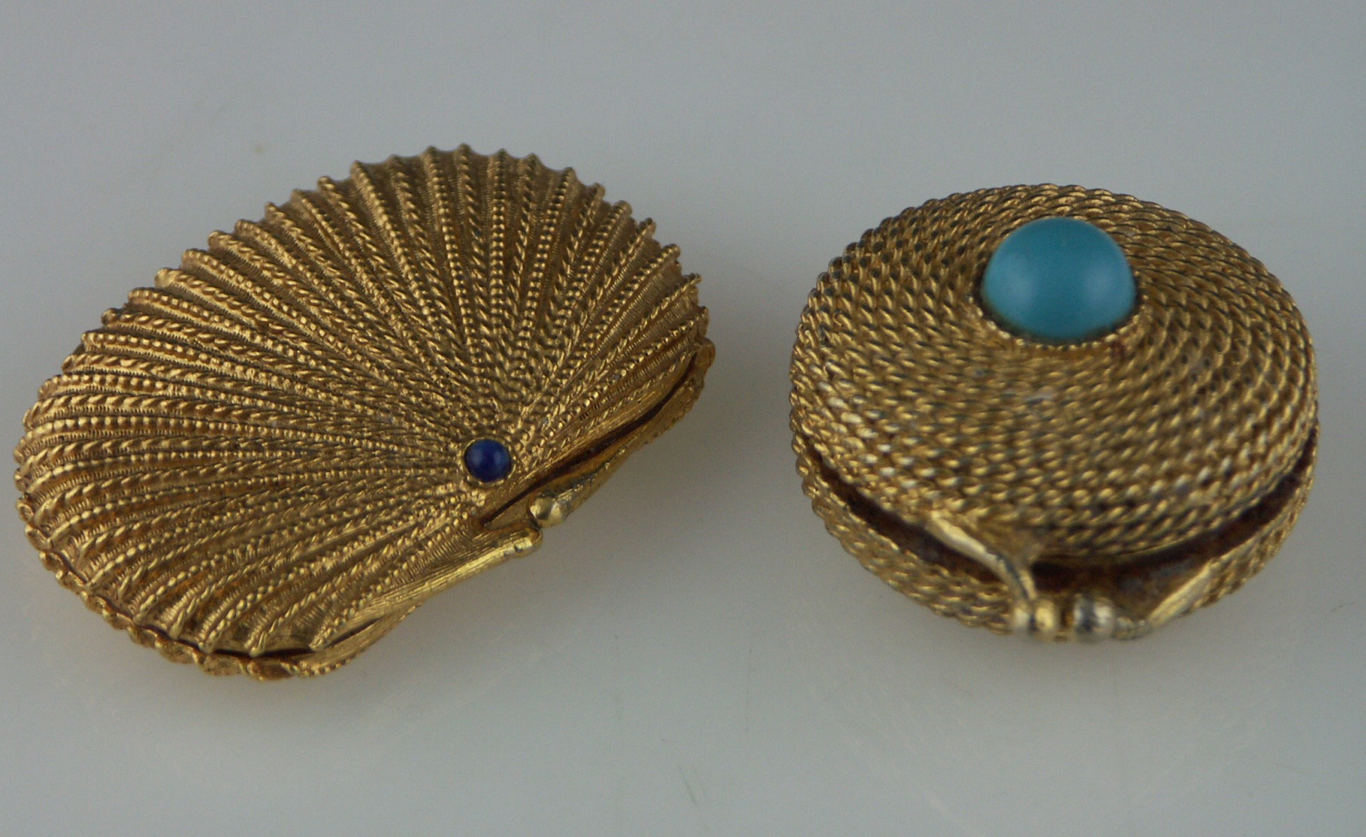 Two Vintage Estee Lauder Solid Perfume Compacts
