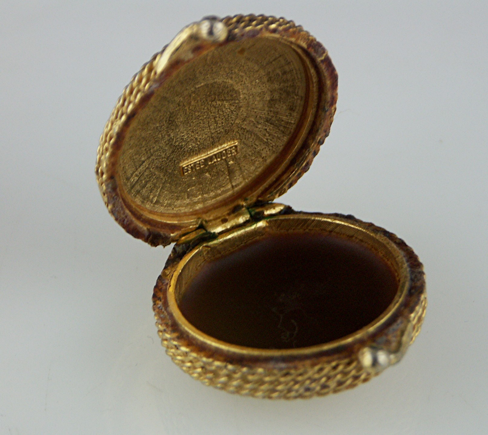 Two Vintage Estee Lauder Solid Perfume Compacts