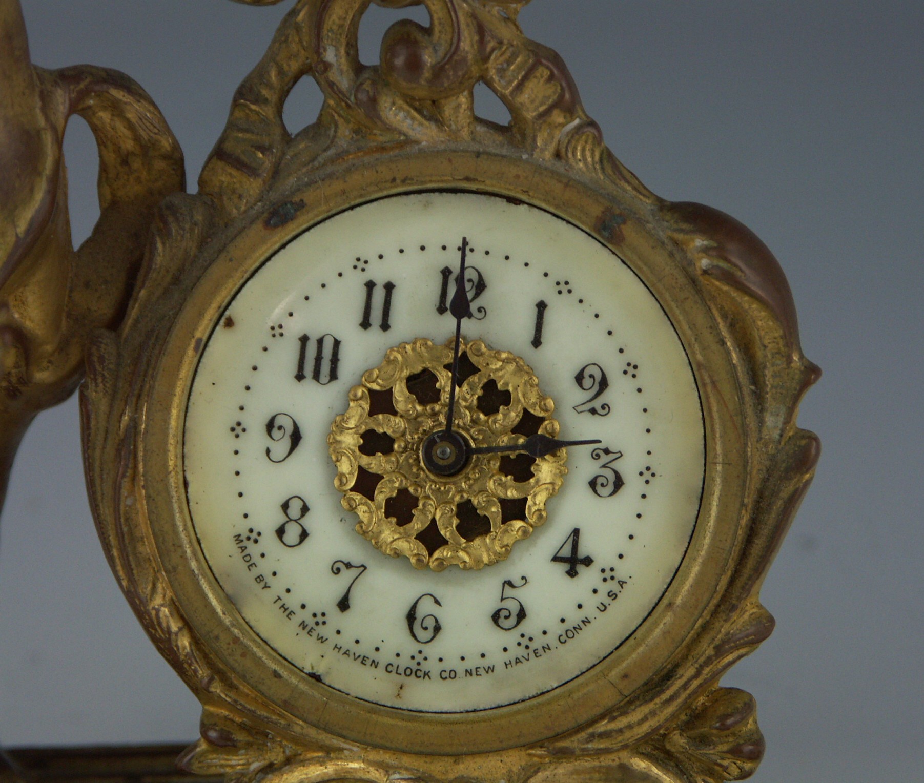 19th Century New Haven Art Nouveau Mantel Clock
