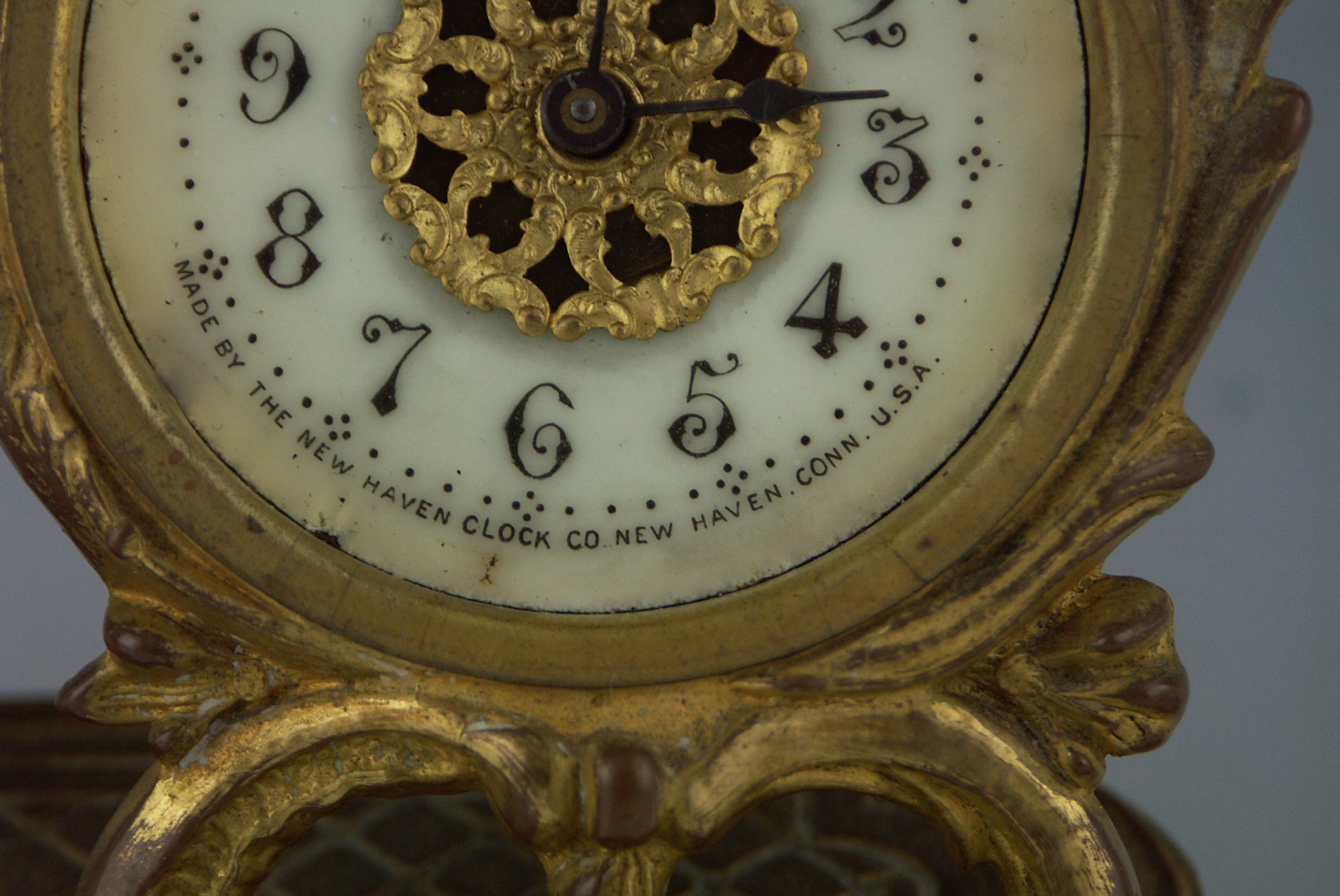 19th Century New Haven Art Nouveau Mantel Clock