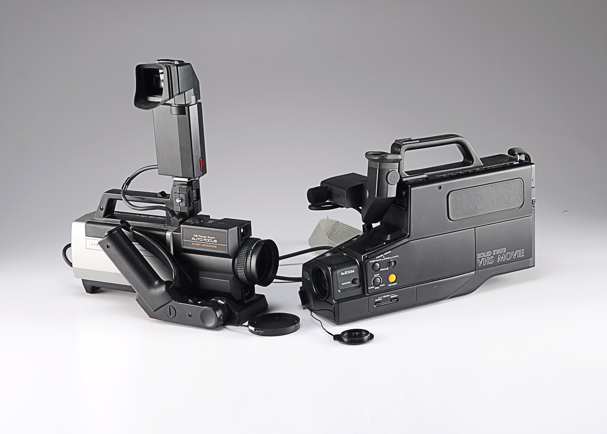 GE Newvicon and LXI Series VHS Video Cameras