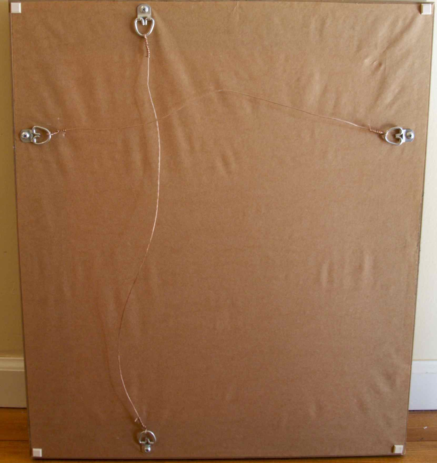 Gold Tone Beveled Mirror