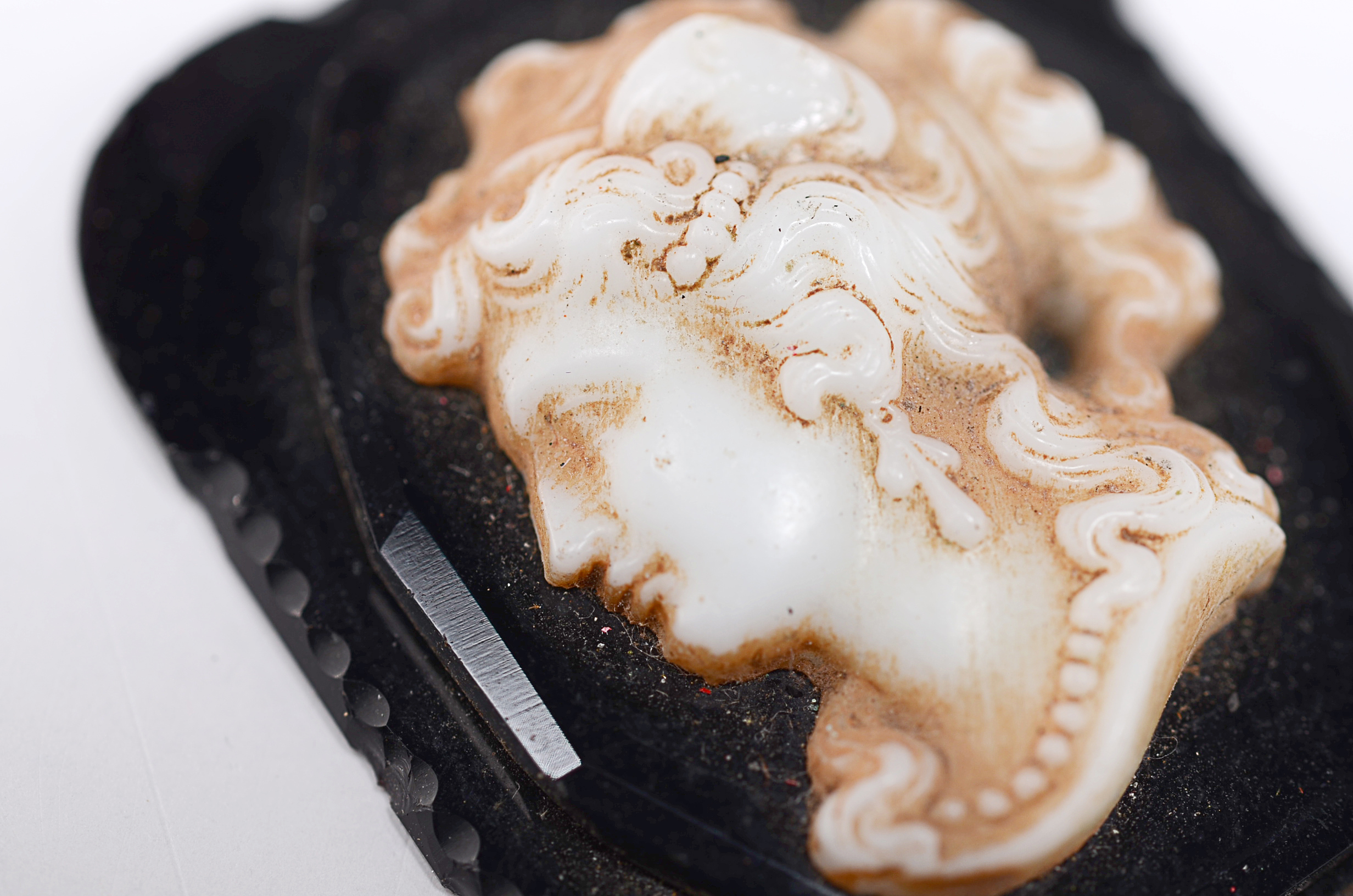 Two Vintage Carved Cameos