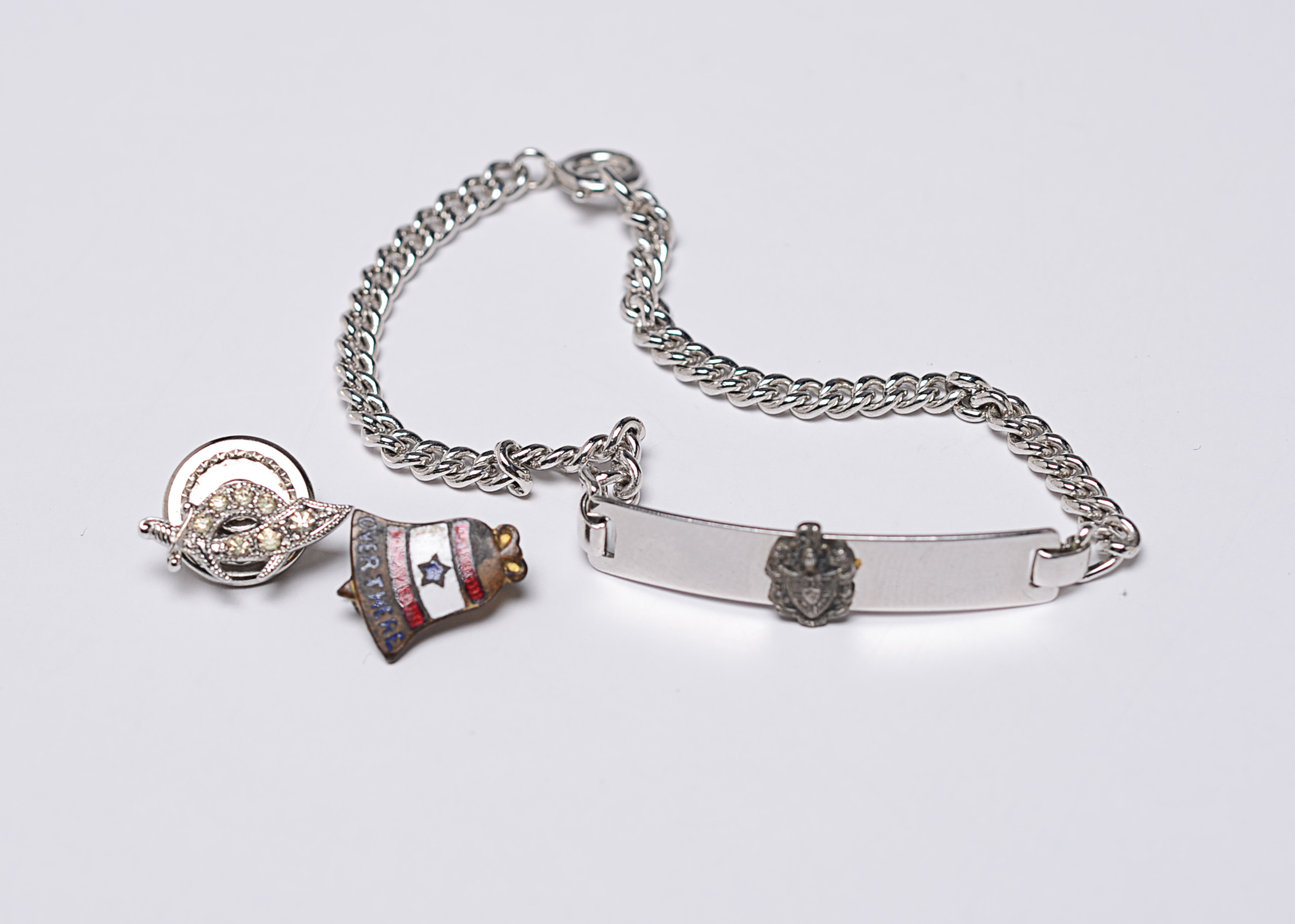 Fraternal Jewelry Items Includes Sterling Silver Bracelet