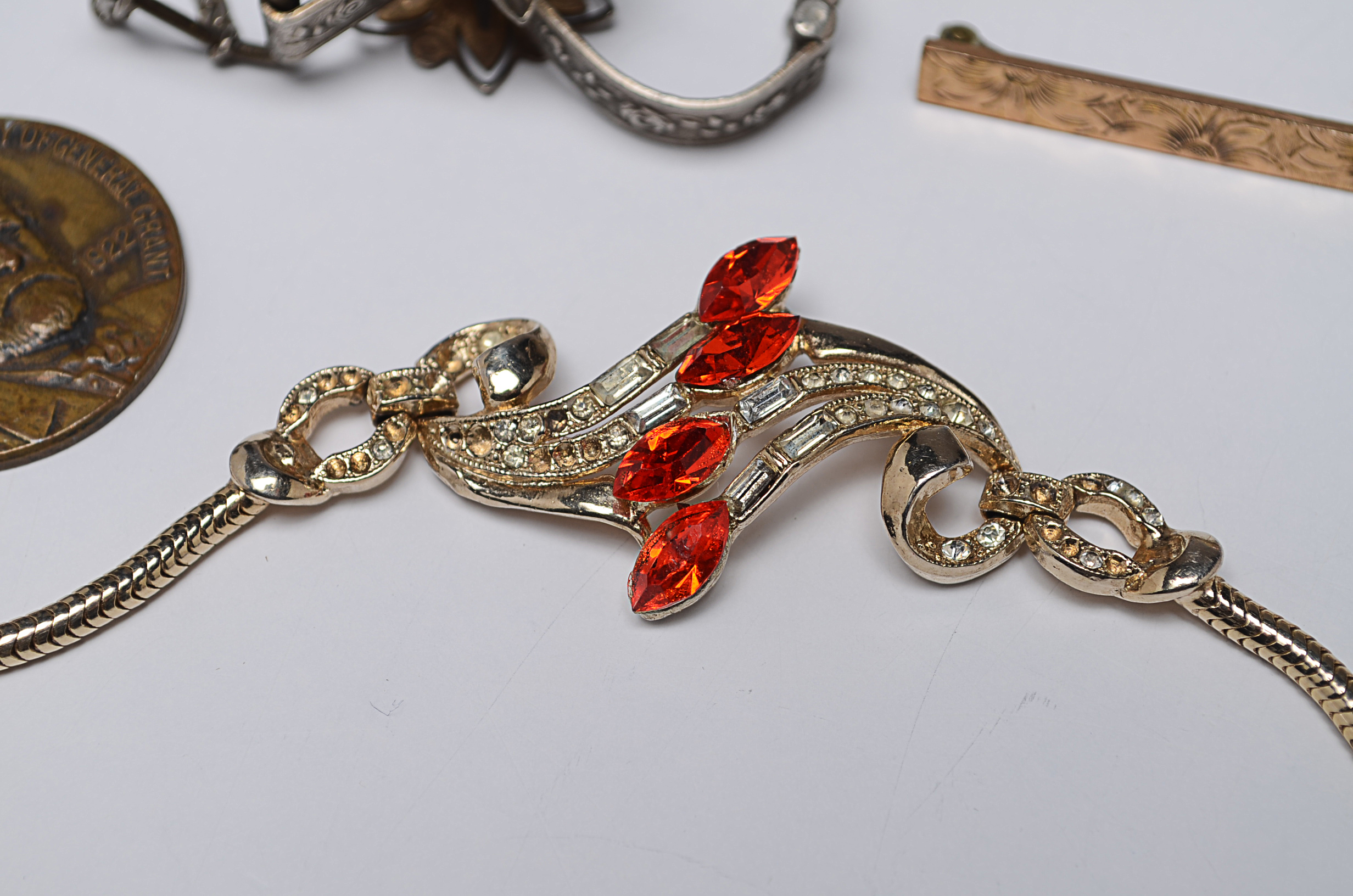 Assortment of Jewelry Items and Three Non-Jewelry Items