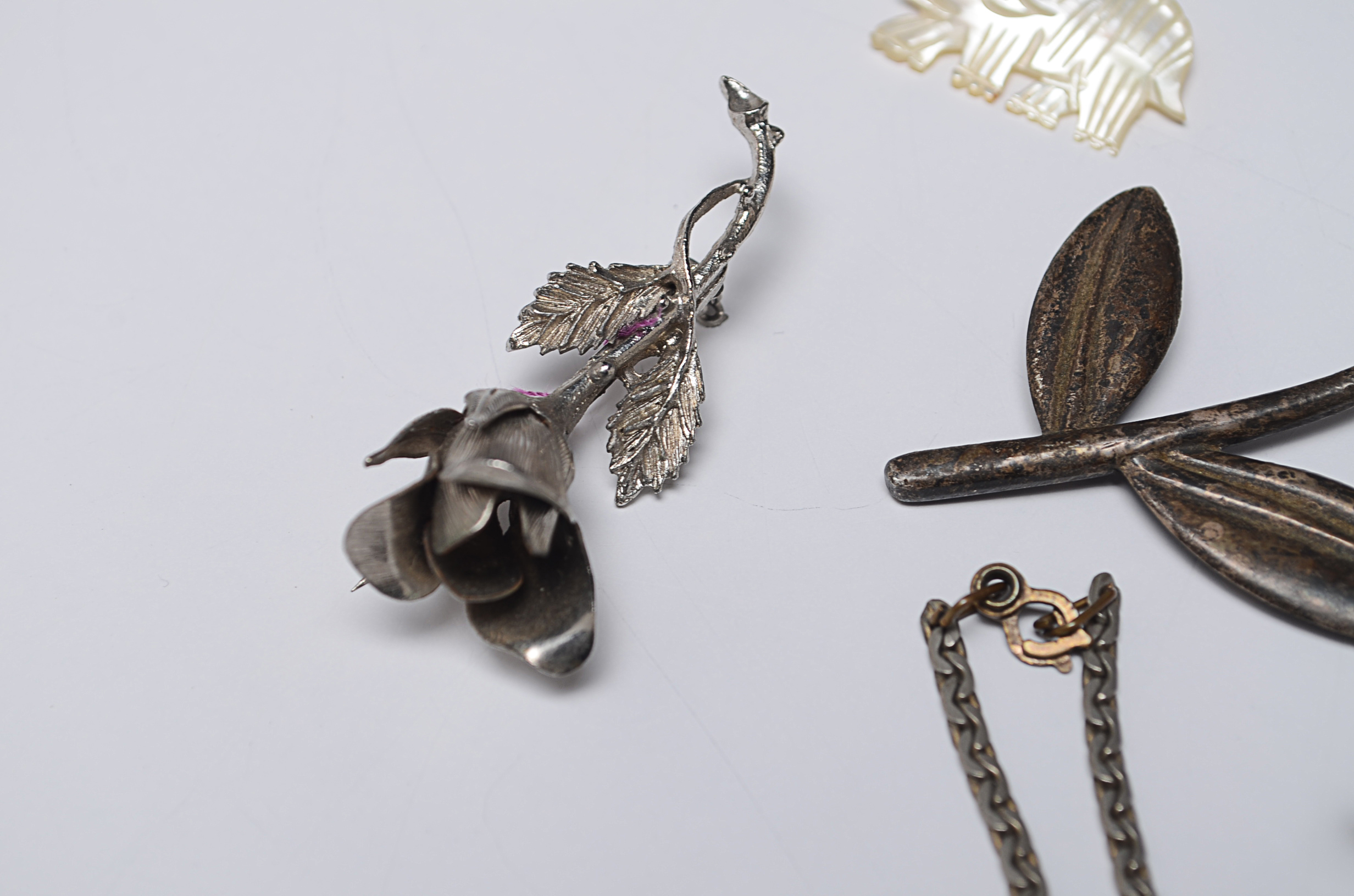 Assortment of Jewelry Items and Three Non-Jewelry Items