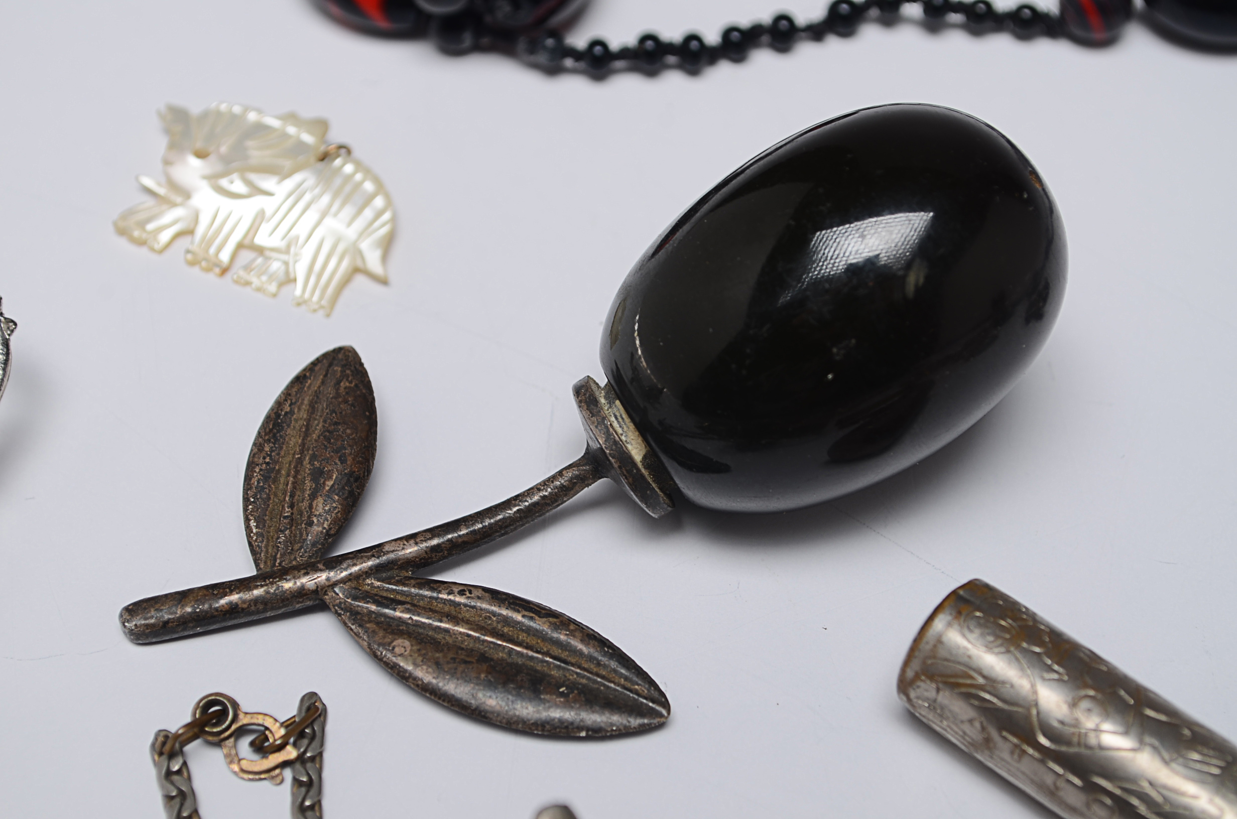 Assortment of Jewelry Items and Three Non-Jewelry Items