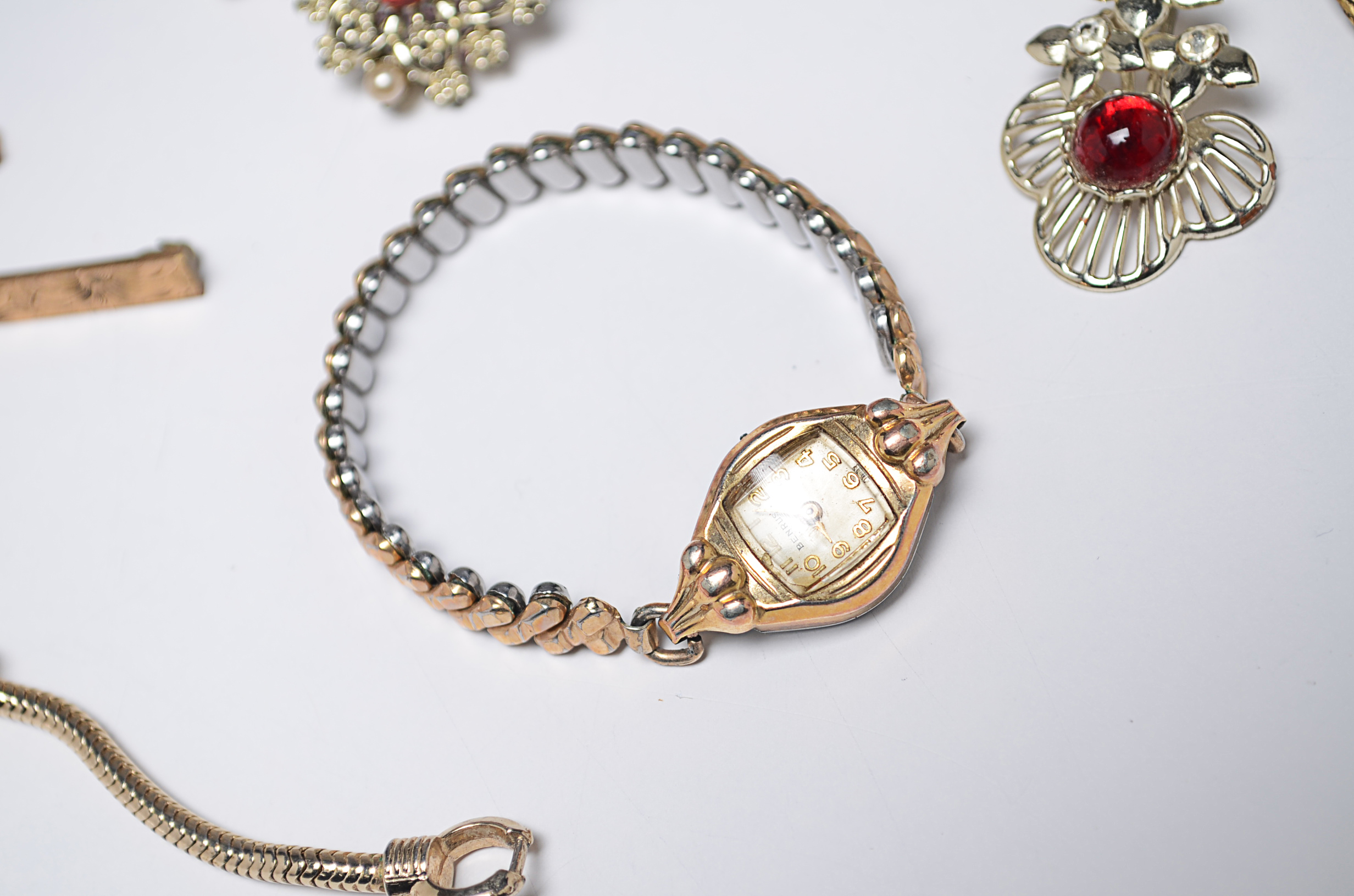 Assortment of Jewelry Items and Three Non-Jewelry Items