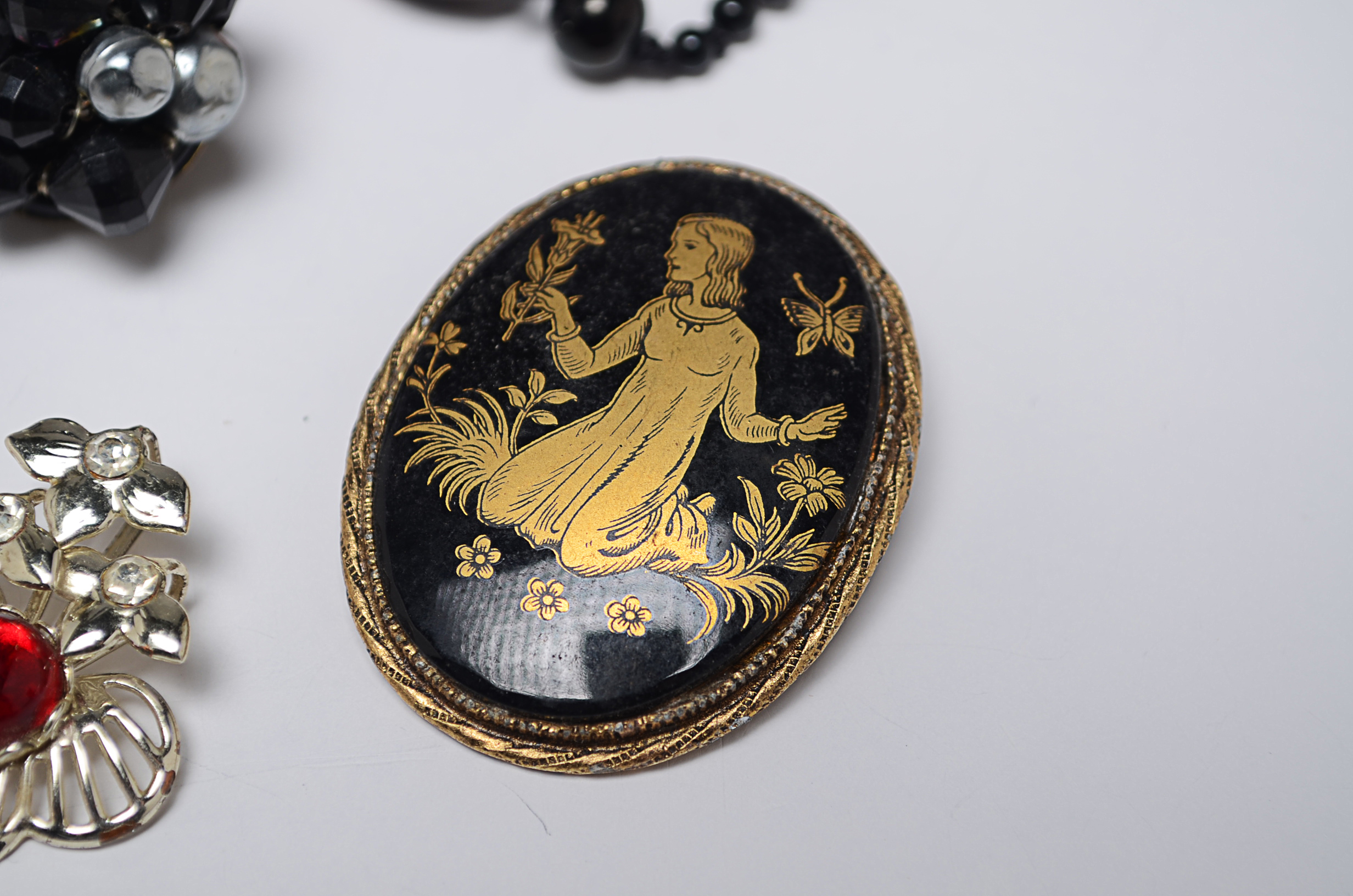 Assortment of Jewelry Items and Three Non-Jewelry Items