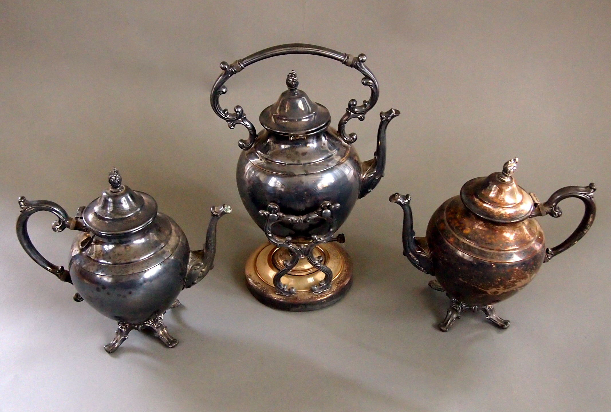 Victorian Style WM Rogers Silverplated Tea Set