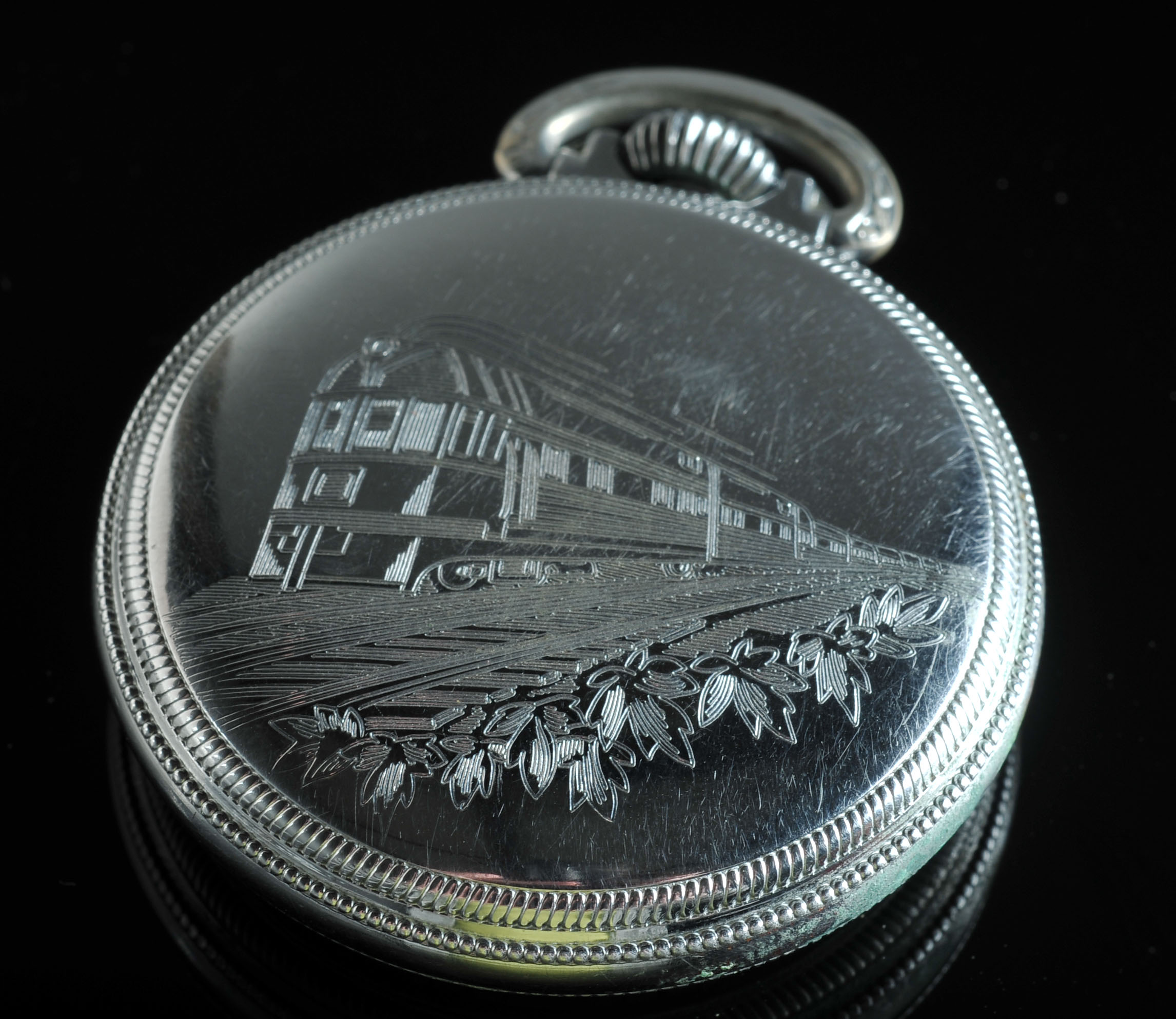 Vintage Allerton 17 Jewels Railroad Pocket Watch 