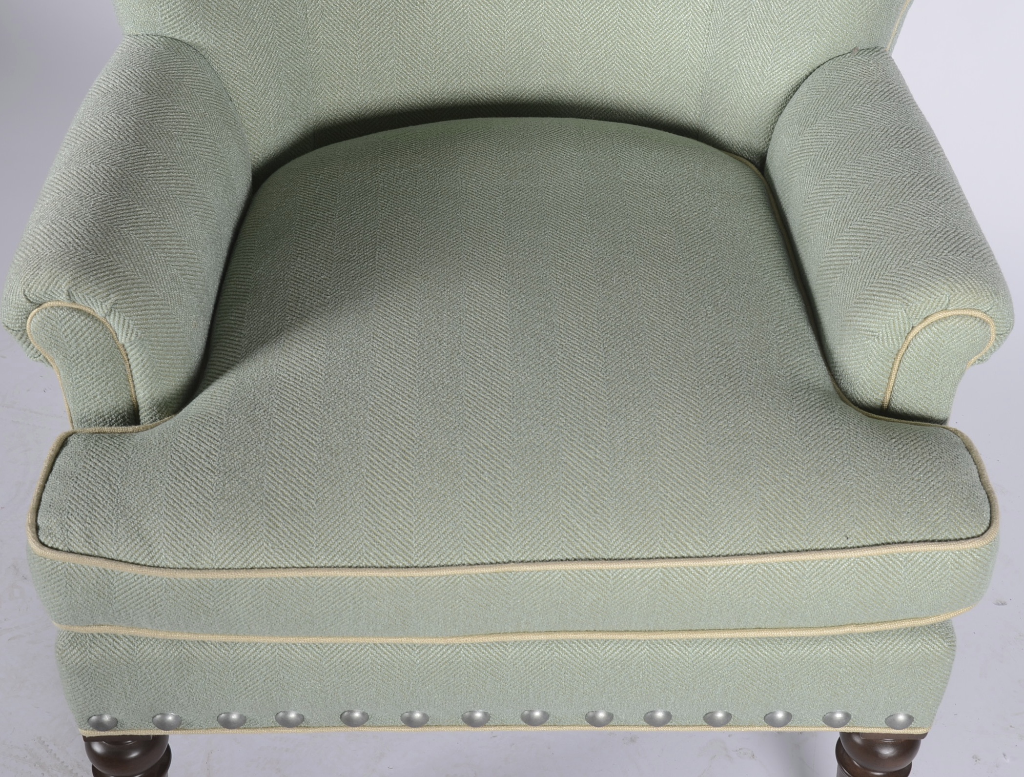 Wonderful Large Upholstered Wing Back Chair