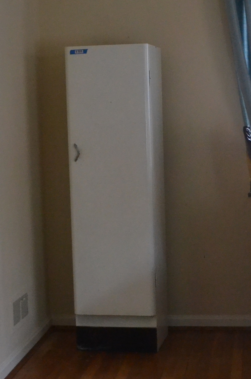 Vintage Tall Single-Door Metal Cabinet