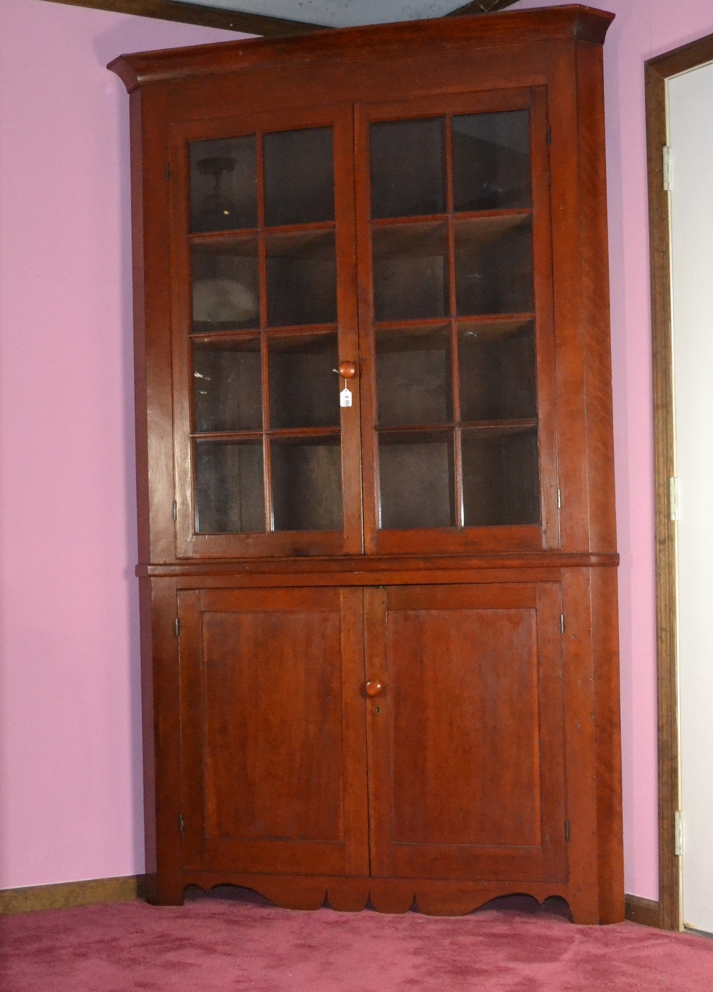 Vintage Corner Cupboard