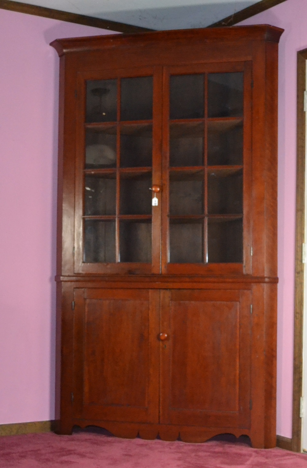 Vintage Corner Cupboard