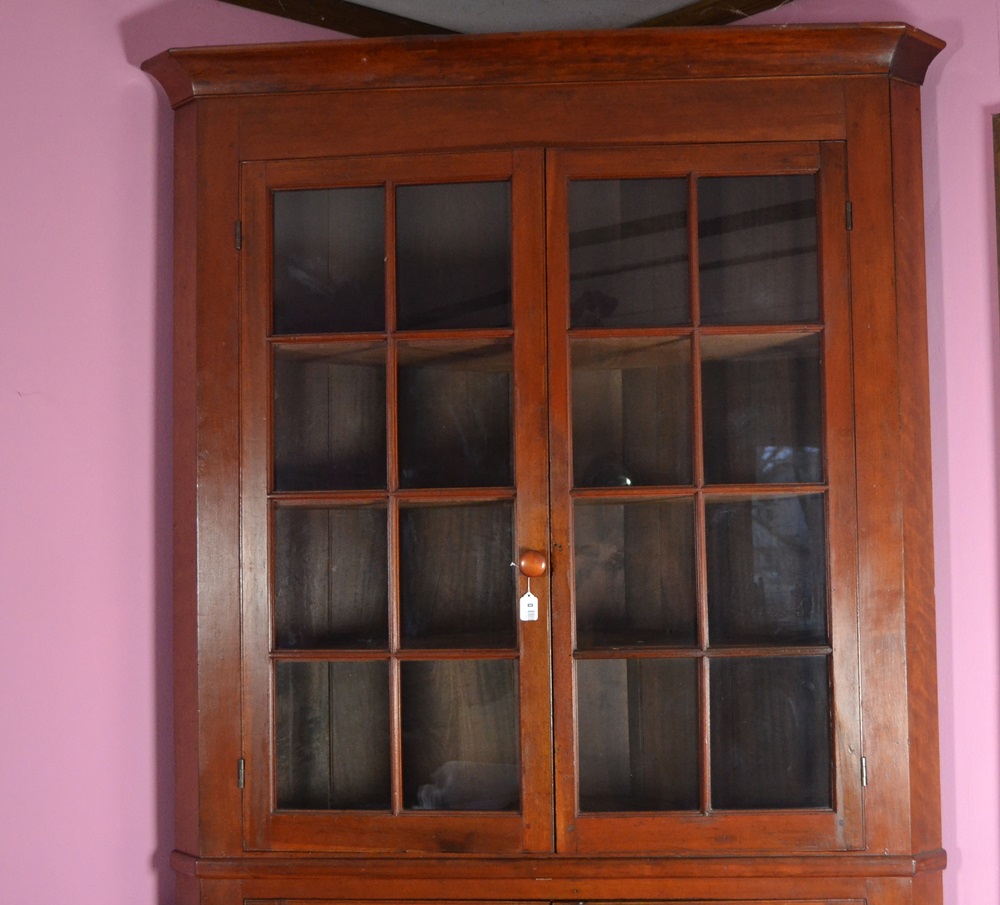 Vintage Corner Cupboard