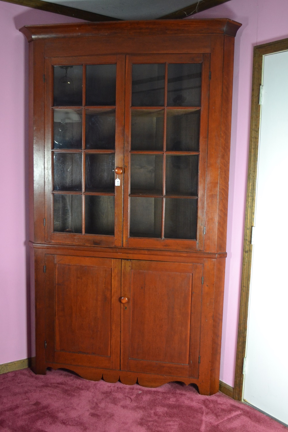 Vintage Corner Cupboard