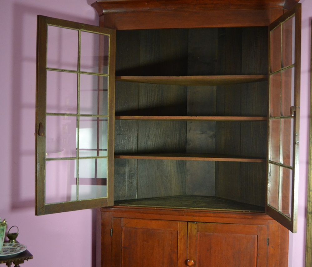 Vintage Corner Cupboard