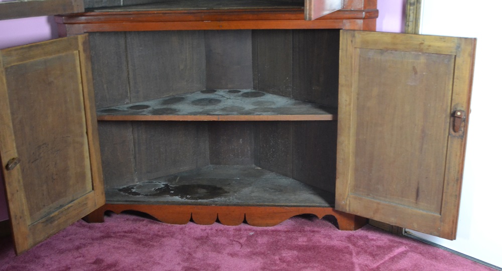 Vintage Corner Cupboard