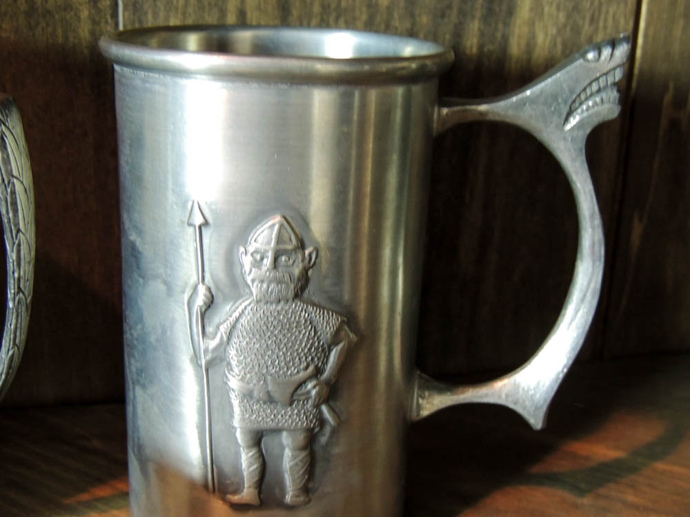 Nordic Pewter Including Ship and Horn