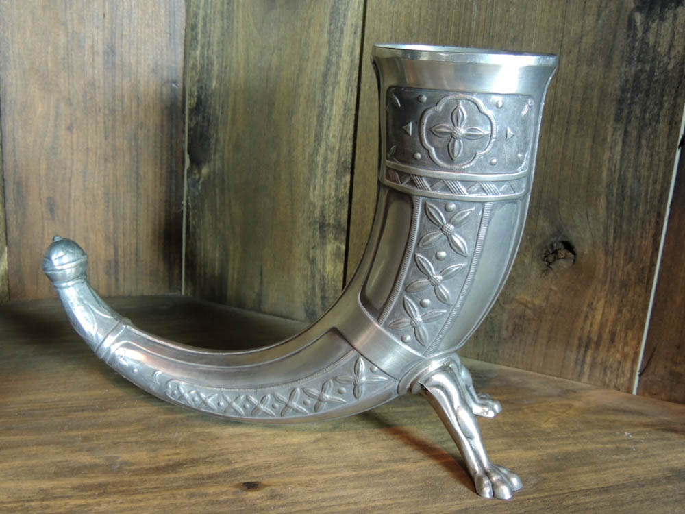 Nordic Pewter Including Ship and Horn