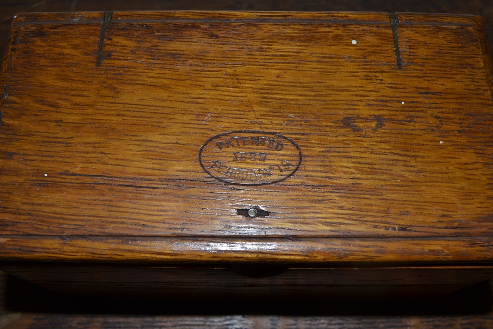 Vintage Puzzle Box with Sewing Machine Feet