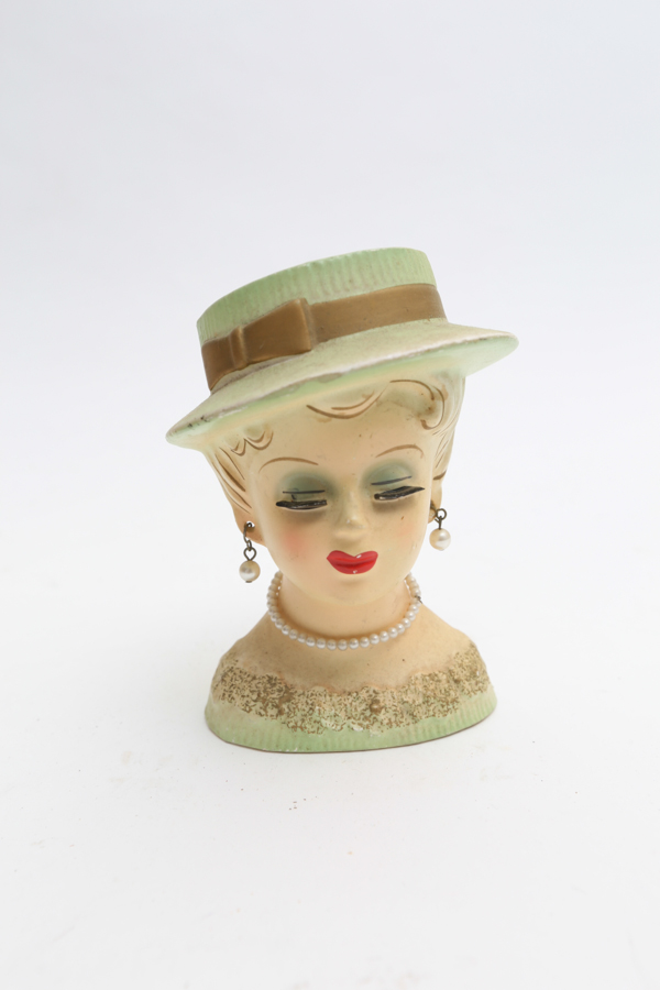 Four Women's Head Vases EBTH