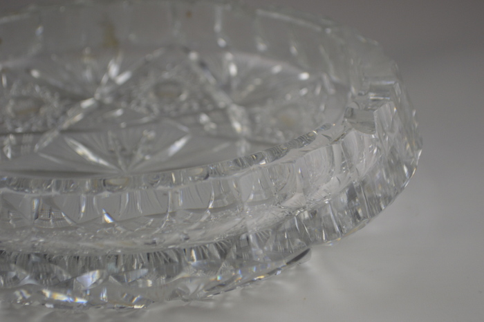 Crystal Ashtrays and Toothpick Holder ... Cocktail anyone? 